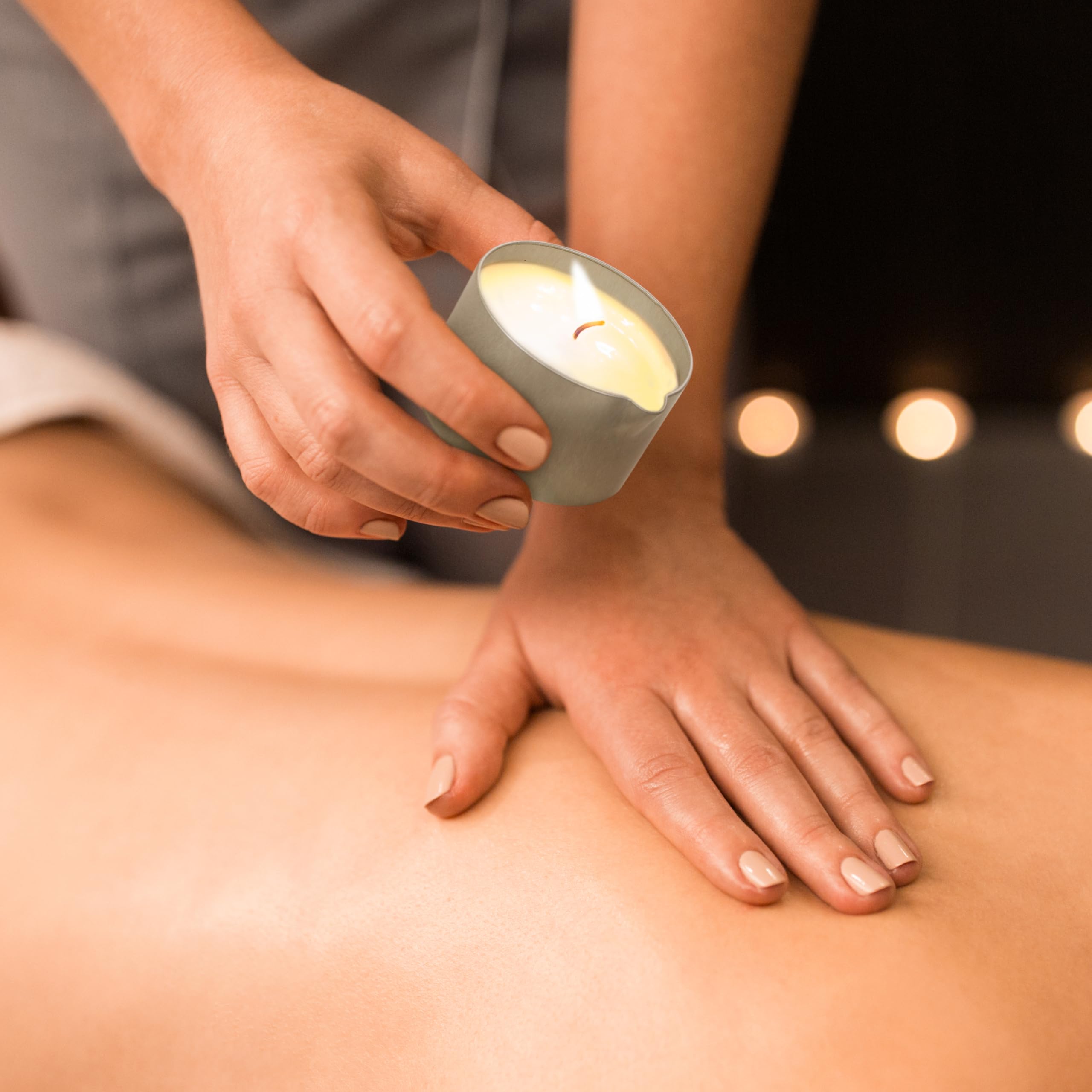 LOVE PLAY Relaxing Massage Candle - Moisturizing Body Oil Candle for Couples and Home Spa - Luxurious & Hydrating Skin Care Body