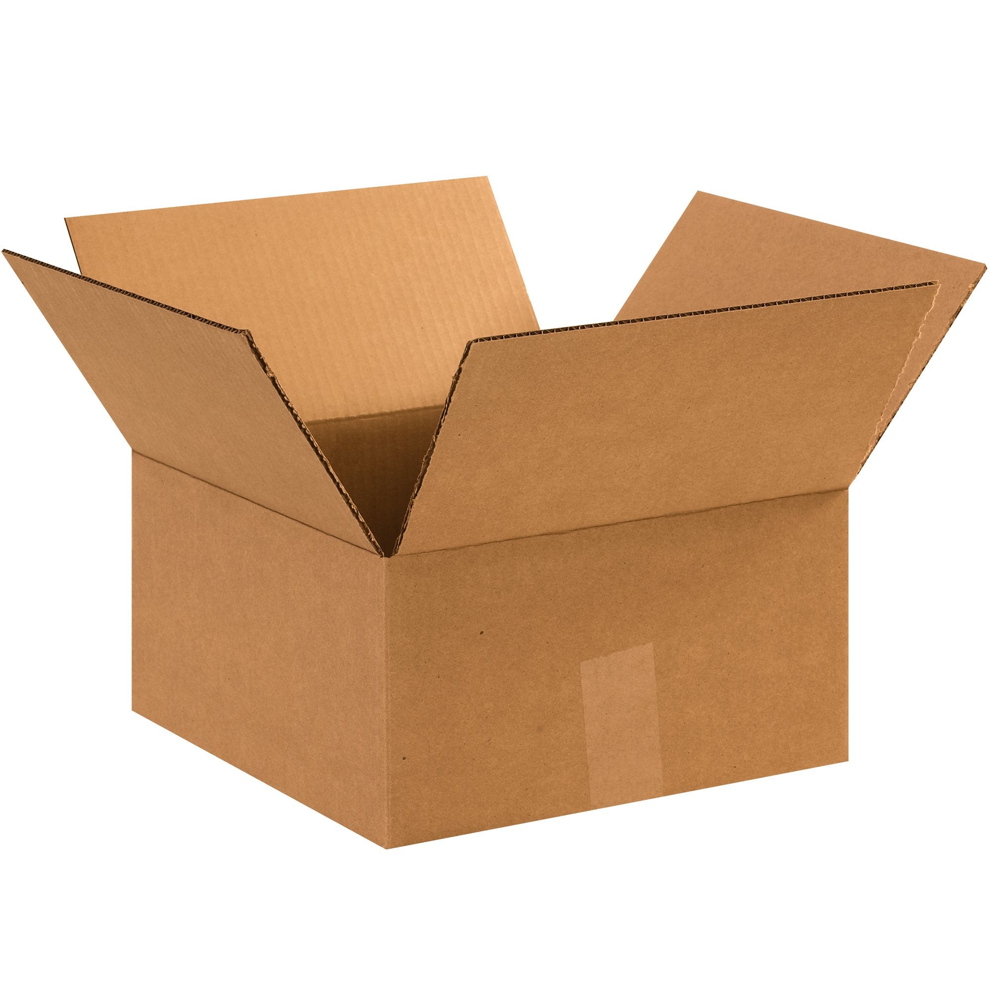 Partners Brand P12126 Flat Corrugated Boxes, 12L X 12W X 6H, Kraft (Pack Of 25)