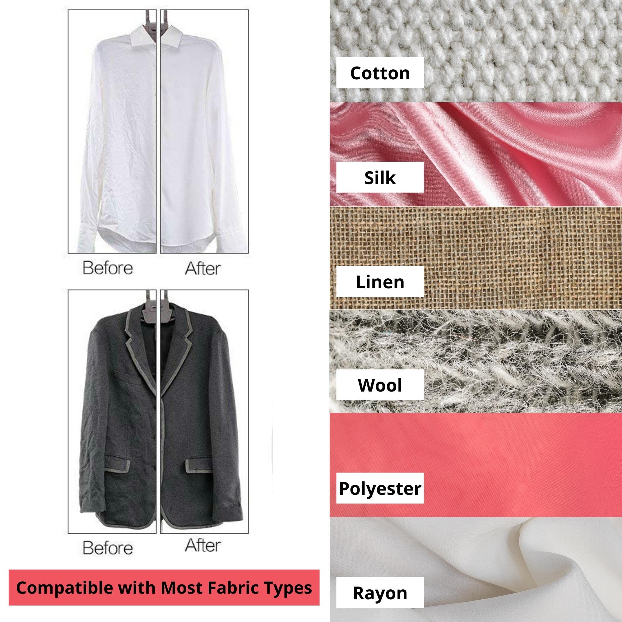 True & Tidy Tidysteam Handheld Garment Steamer With Stainless Steel Steam Plate, 600 Watts (Handheld Steamer, Pink)