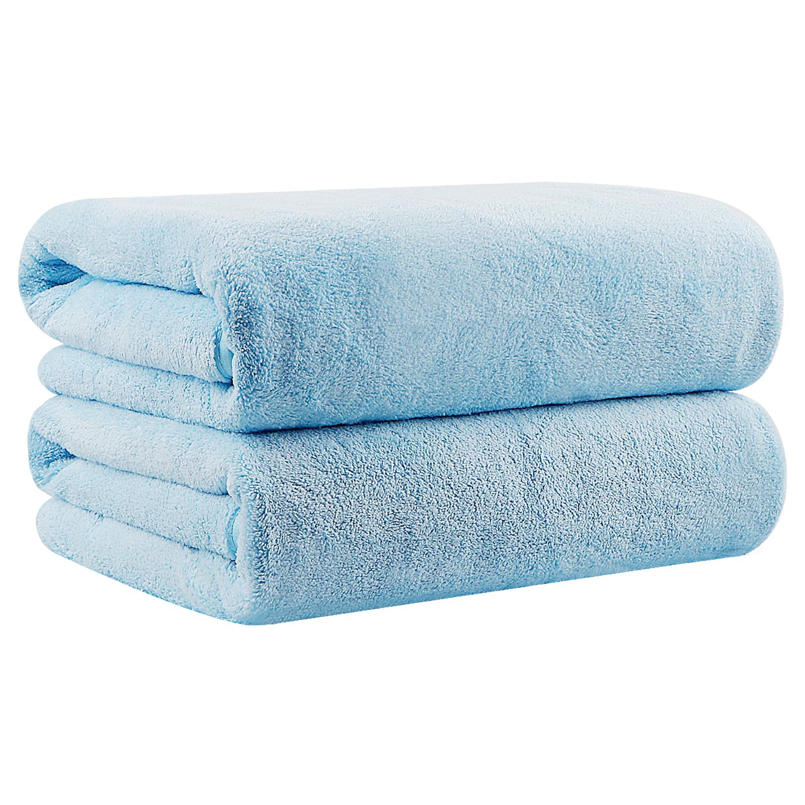 Orighty Bath Towels Set Pack Of 2(27       X 54      ) - Soft Feel Bath Towel Sets, Highly Absorbent Microfiber Towels For Body,