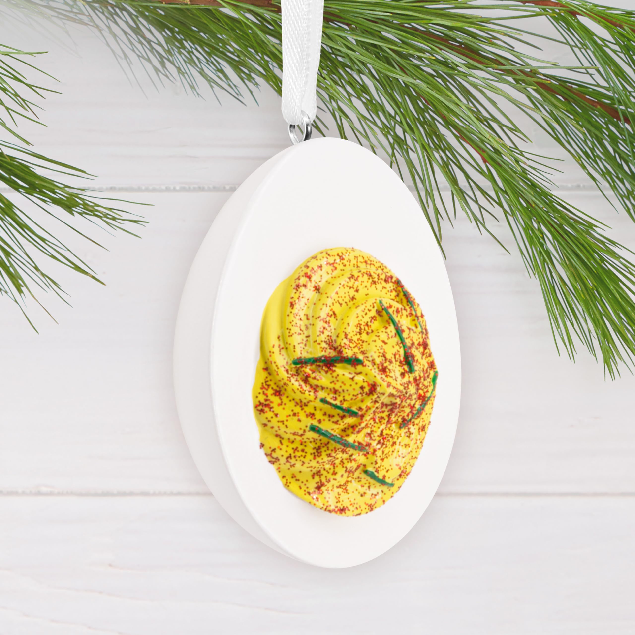 Hallmark Deviled Egg Christmas Ornament, Food Gifts