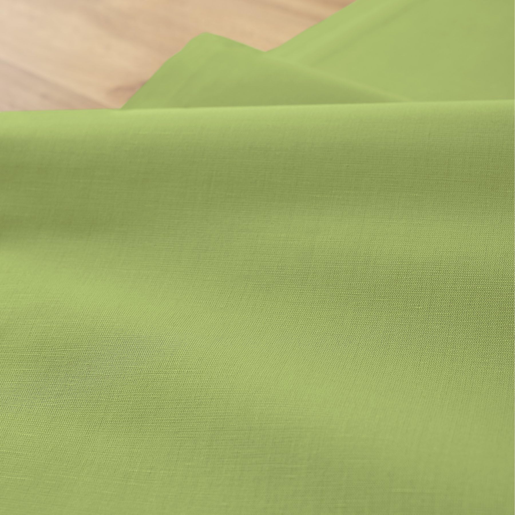Solino Home Apple Green Table Runner 108 Inches Long - Cotton Linen Table Runner 14 X 108 Inch - Machine Washable Dining Table R