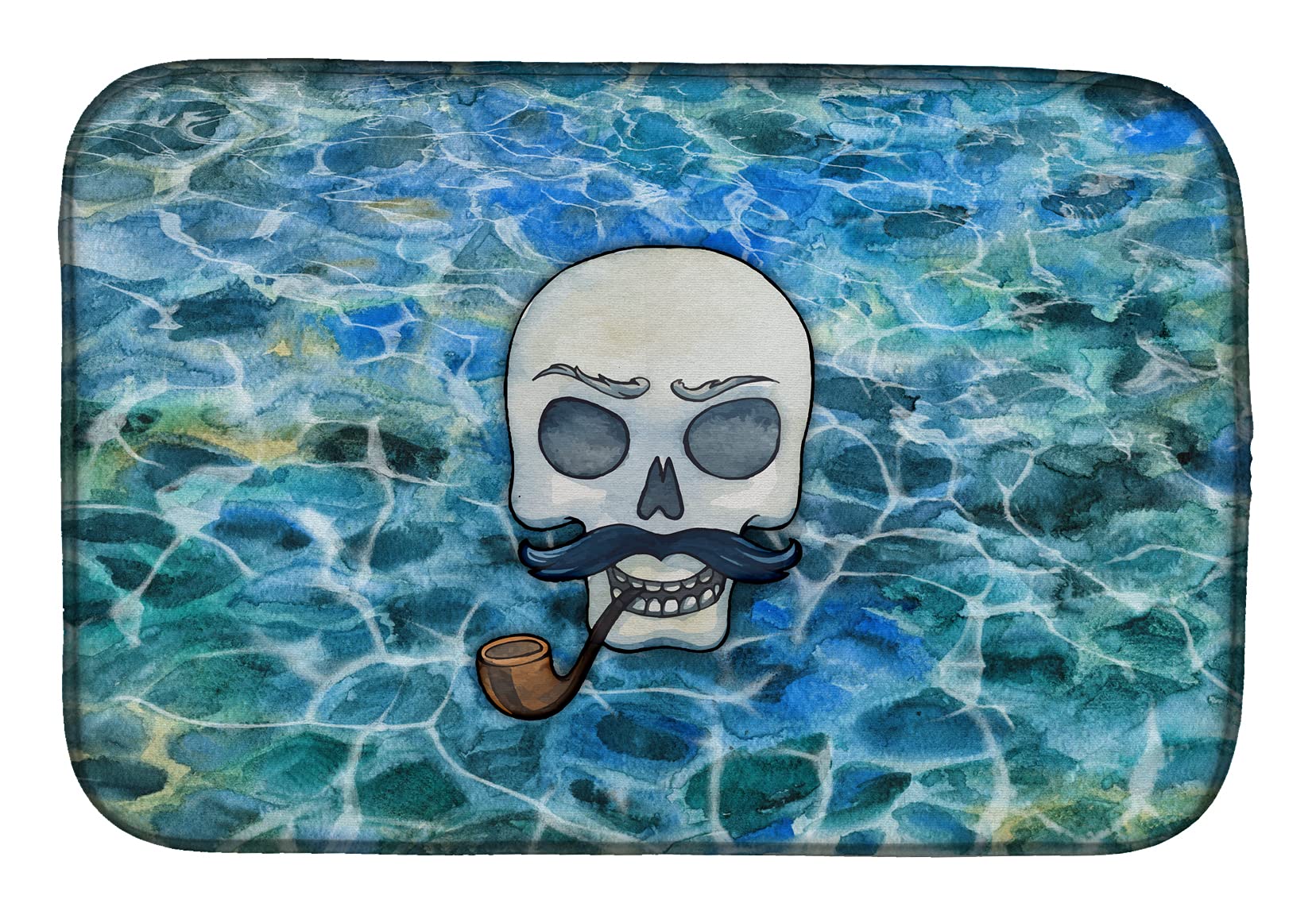Skeleton Skull Pirate Dish Drying Mat BB5345DDM