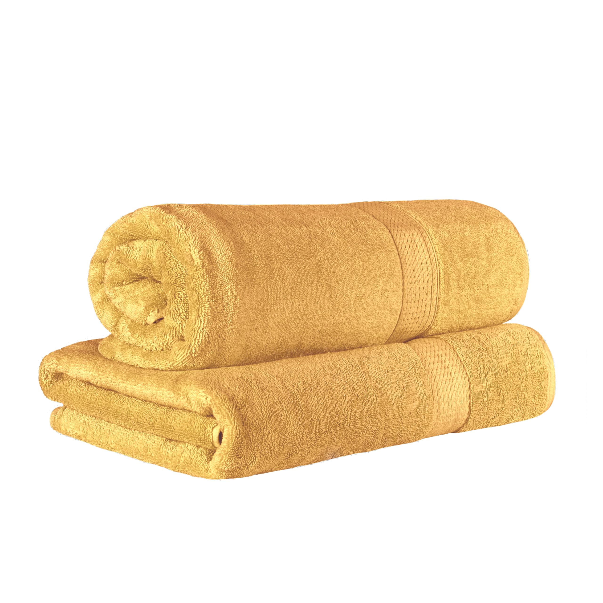 Superior Egyptian Cotton Pile Heavyweight Bath Sheet Set, Oversized Ultra Soft Luxury Towel, Absorbent Heavyweight, Guest Bath,