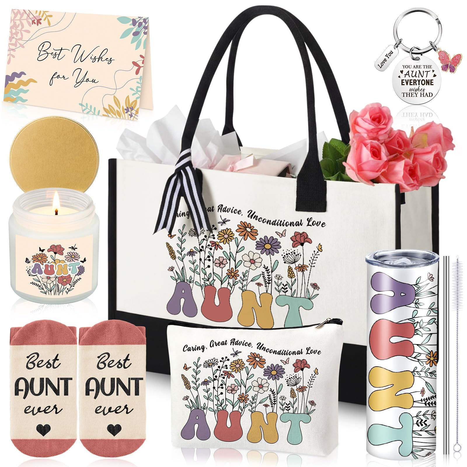 Patelai 7 Pcs Physical Therapy Gifts for Women PT Appreciation Gifts Set for Graduation Birthday with 20 oz Tumbler Canvas Tote 