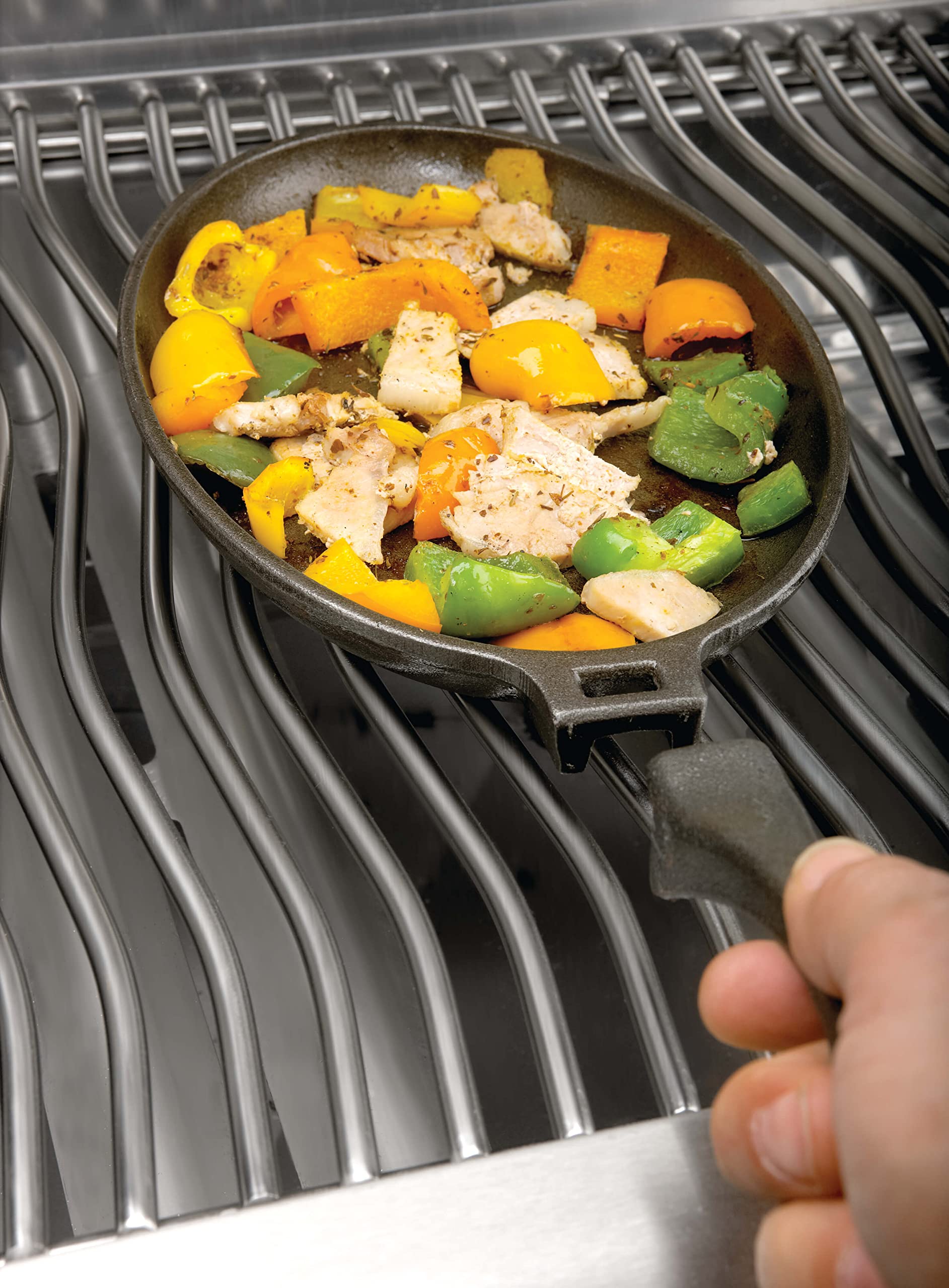 Napoleon 56003 Cast Iron Skillet Grill Accessory, 41 Inches Long