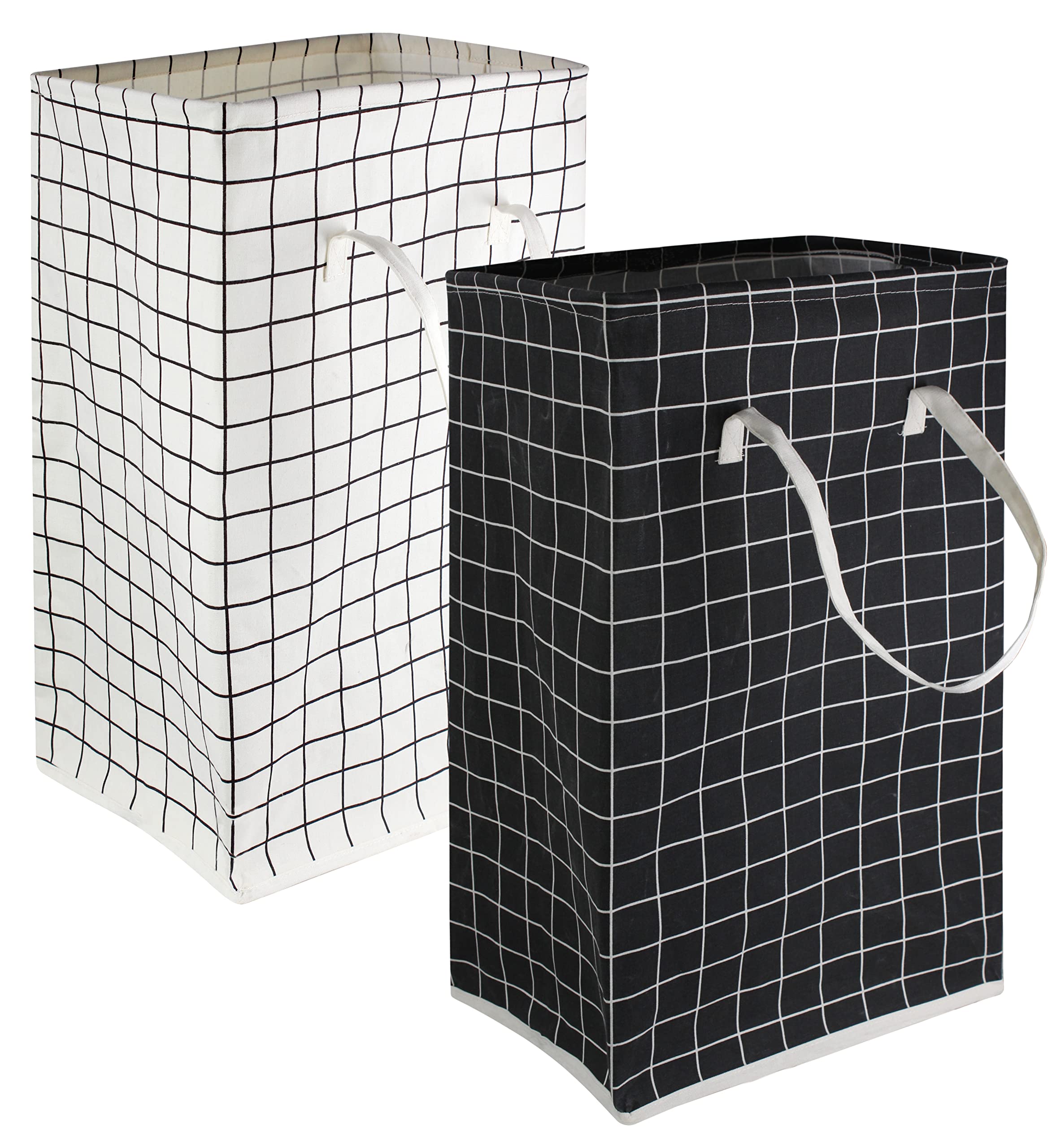 Hiyagon 75L Freestanding Laundry Basket,Large Collapsible Tall Clothes Laundry Hamper With Handles,Waterproof Toy Storage Bin Fo