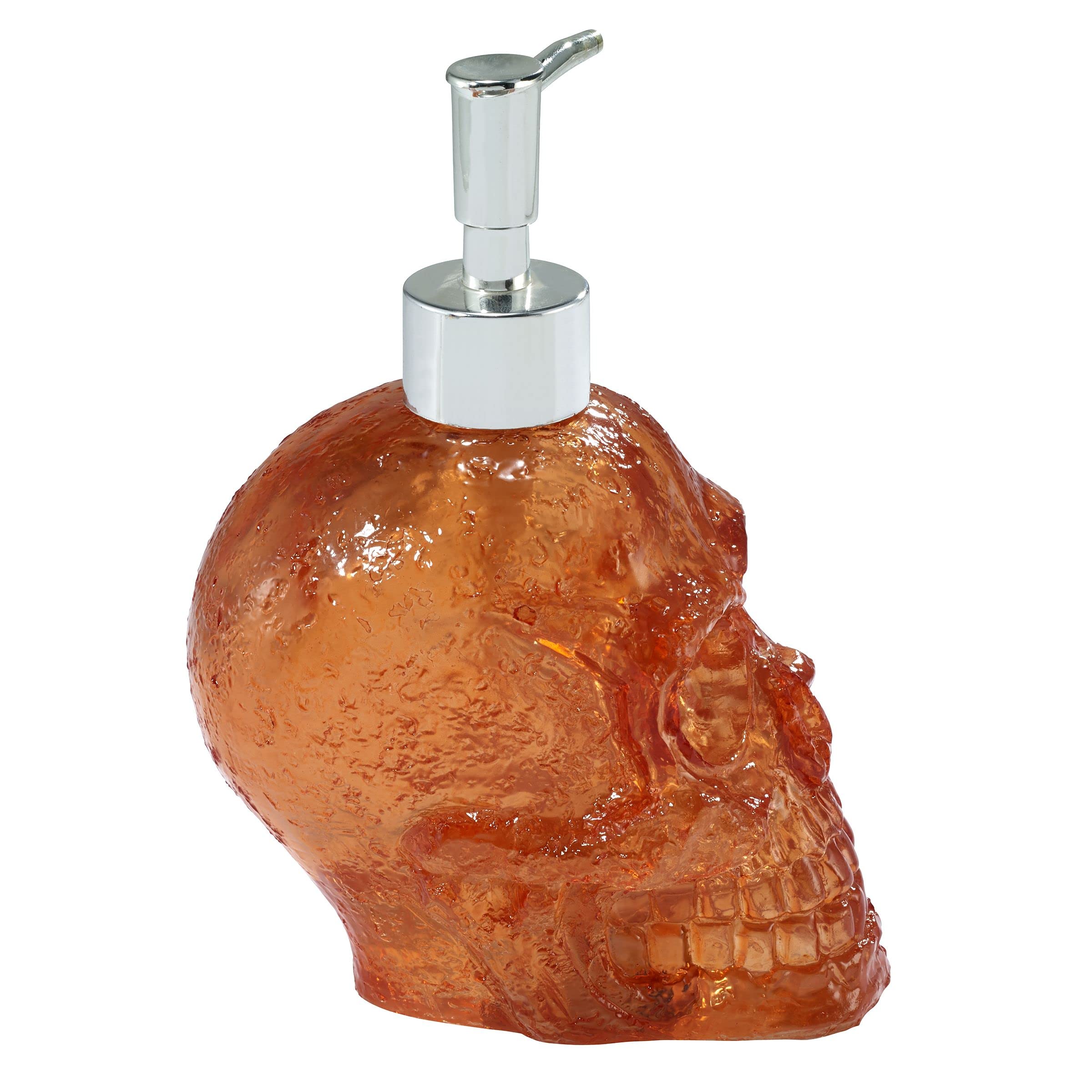 Avanti Linens - Soap Dispenser/Lotion Pump, Guest Bathroom Essentials, Light Up Skull Bath Decor (Halloween Collection)