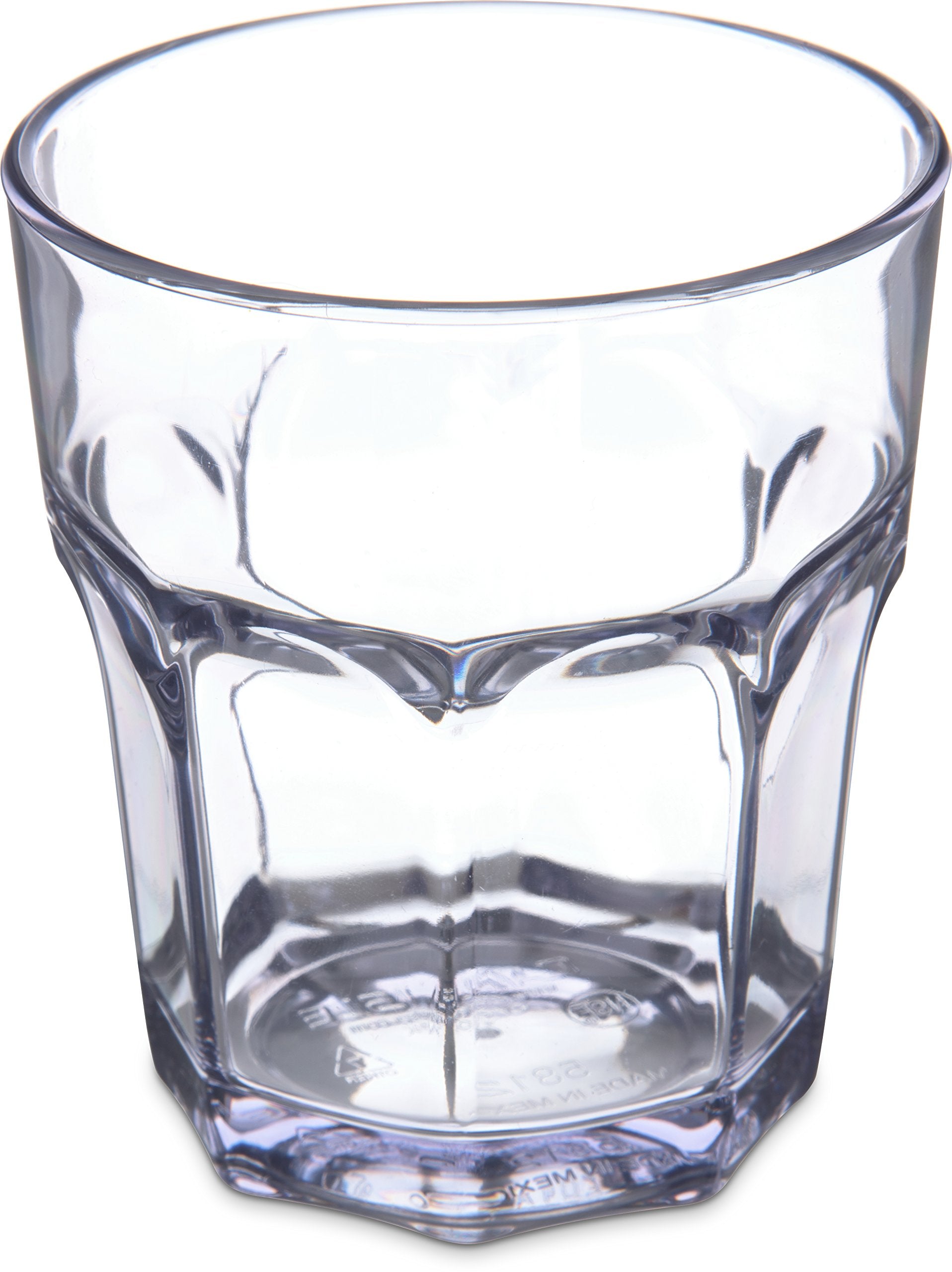 Carlisle Foodservice Products Louis Clear Tumbler Short Glass For Restaurants, Catering, Kitchens, Plastic, 12.3 Ounces, Clear,