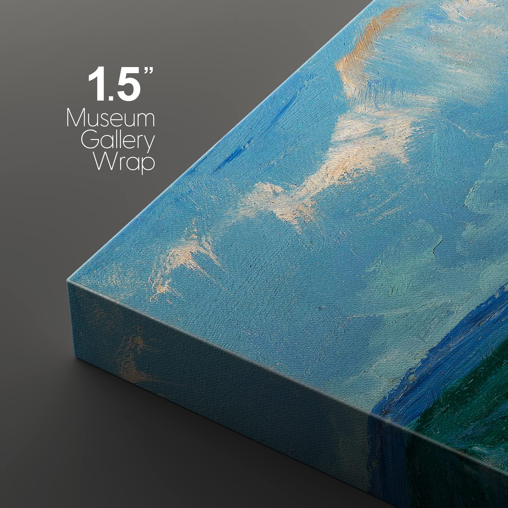 Wall26 Canvas Print Wall Art Set Seascape By Vincent Van Gogh Nature Wilderness Illustrations Fine Art Relax/Calm Multicolor For