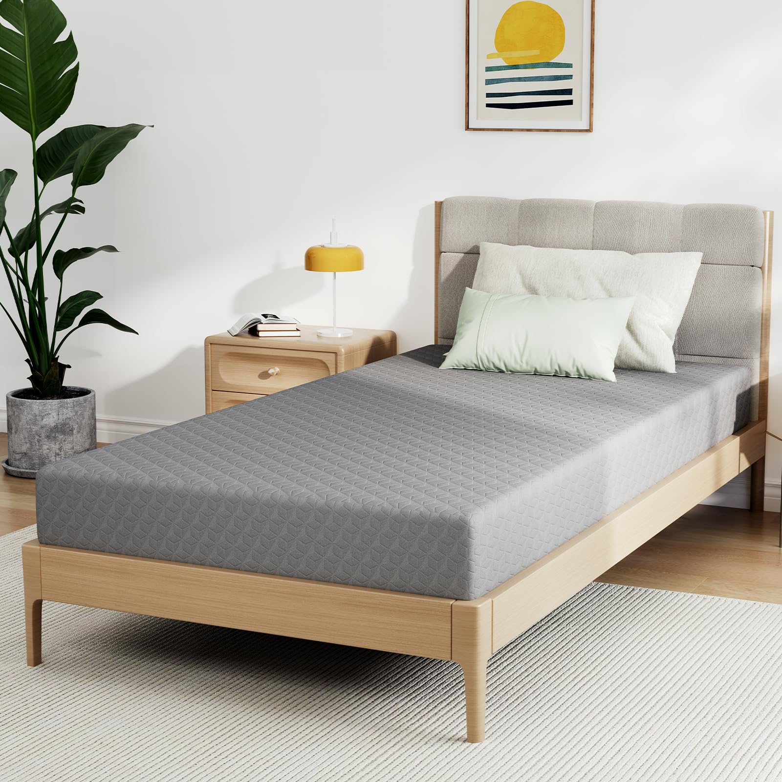 Novilla Full Size Mattress, 5 Inch Mattress Full Size Memory Foam with Gel-Infused & Airflow Wave-Cut Foam for Cool Touch & Pres