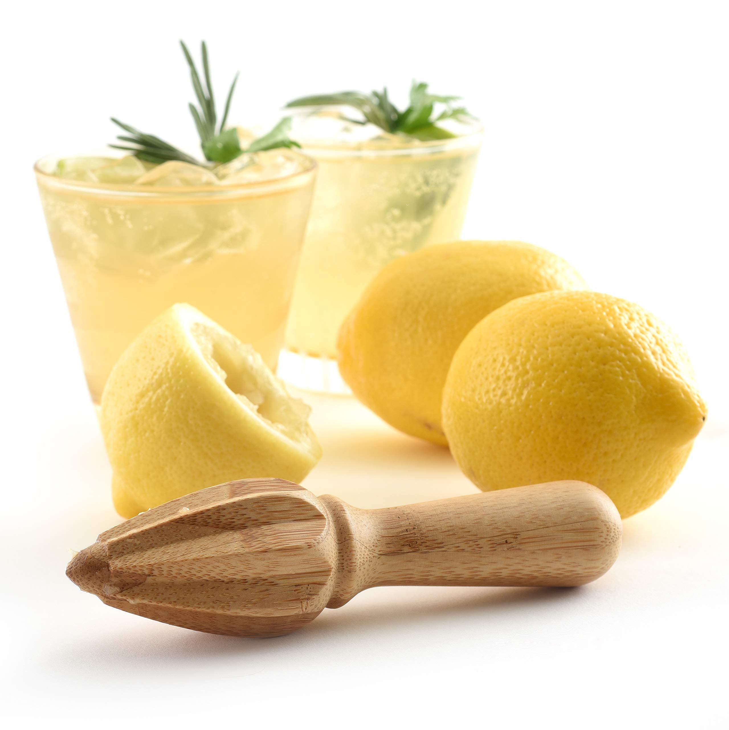 Norpro Bamboo Citrus Reamer, A, Beige