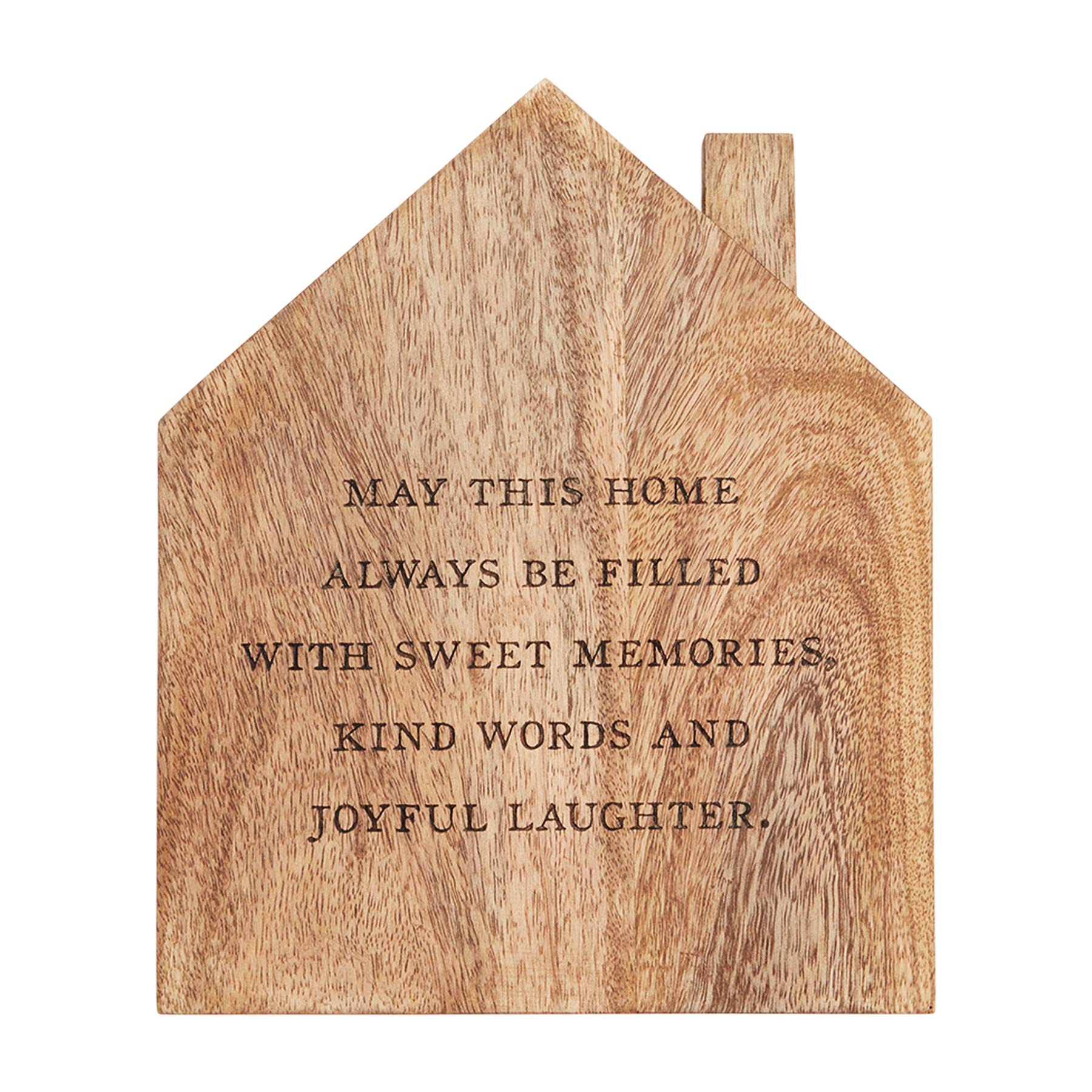 Mud Pie House Wood Trivet, 10 1/4'' X 8 1/2'', Brown
