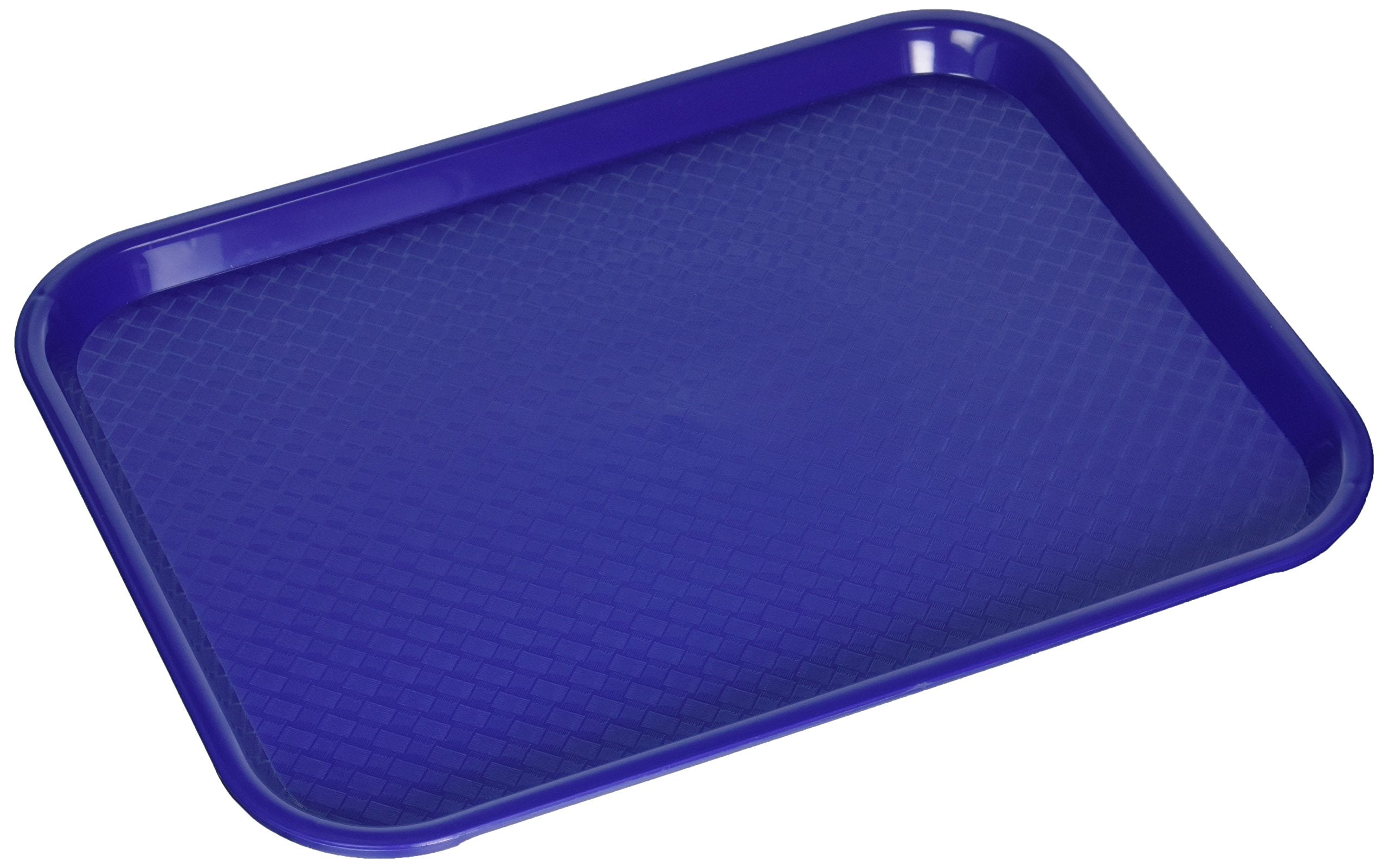 New Star Foodservice 24364 Blue Plastic Fast Food Tray, 10 By 14 Inch, Set Of 12