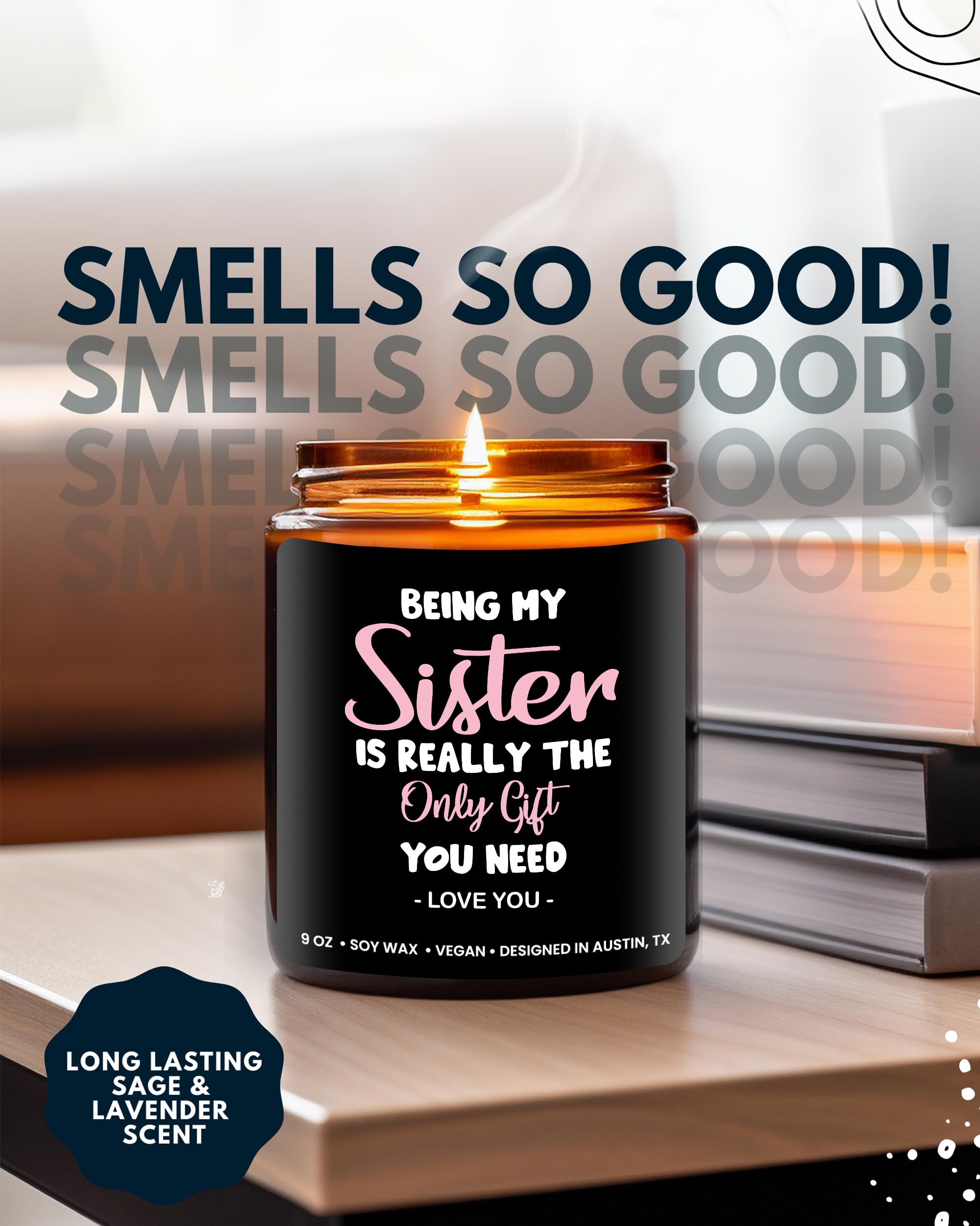 Funny Sister Candle  Best Sister Gifts  Funny Gifts For Sister Gift Ideas  Funny Sister Gifts From Sister To Sister Gifts  Best Friend Sister Gifts  Special Sister Birthday Gifts From Sister Christmas