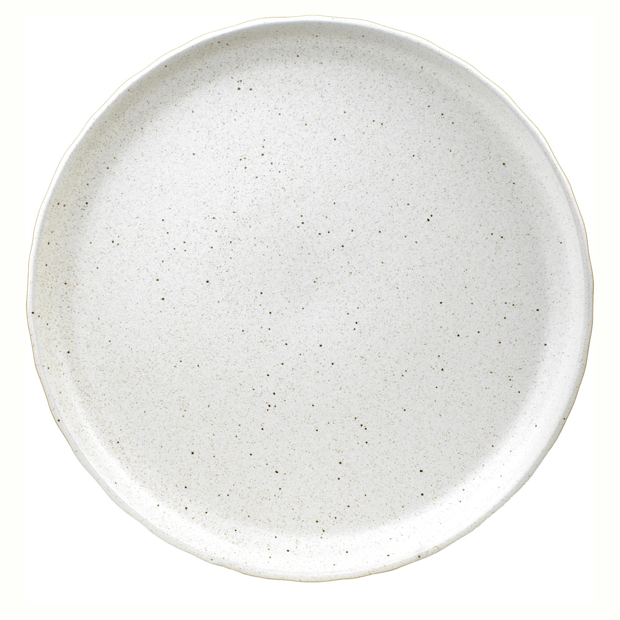 Sango Kaya 16-Piece Casual White Stone Dinnerware Set - Service for 4, Plate & Bowl Set, Rustic White Speckled Design, for Every