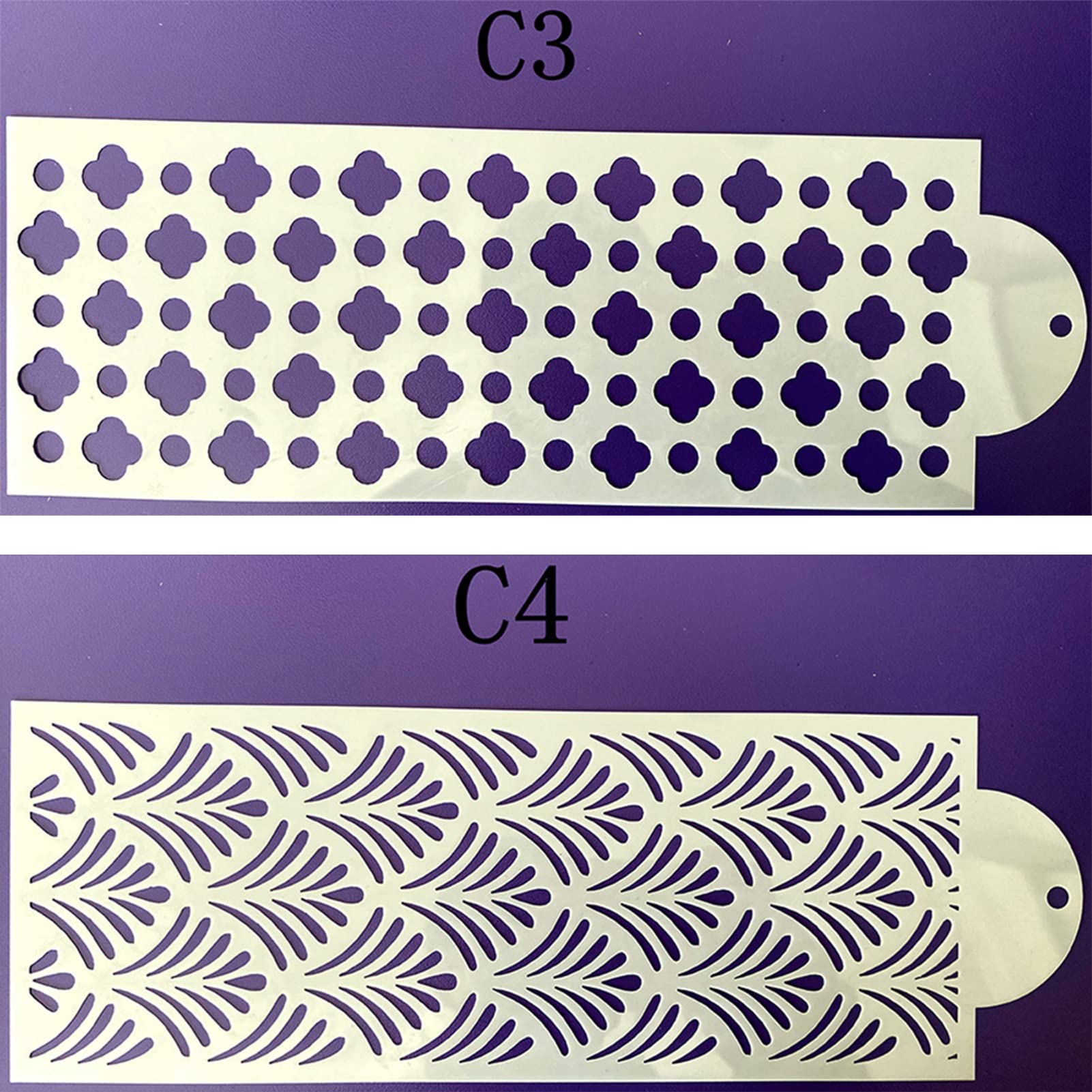 Cake Stencils,Cake Decorating Stencil,Floral Cake Hollow Lace Cookie Fondant Dessert Cake Templates,Cake Side Decorating Templat
