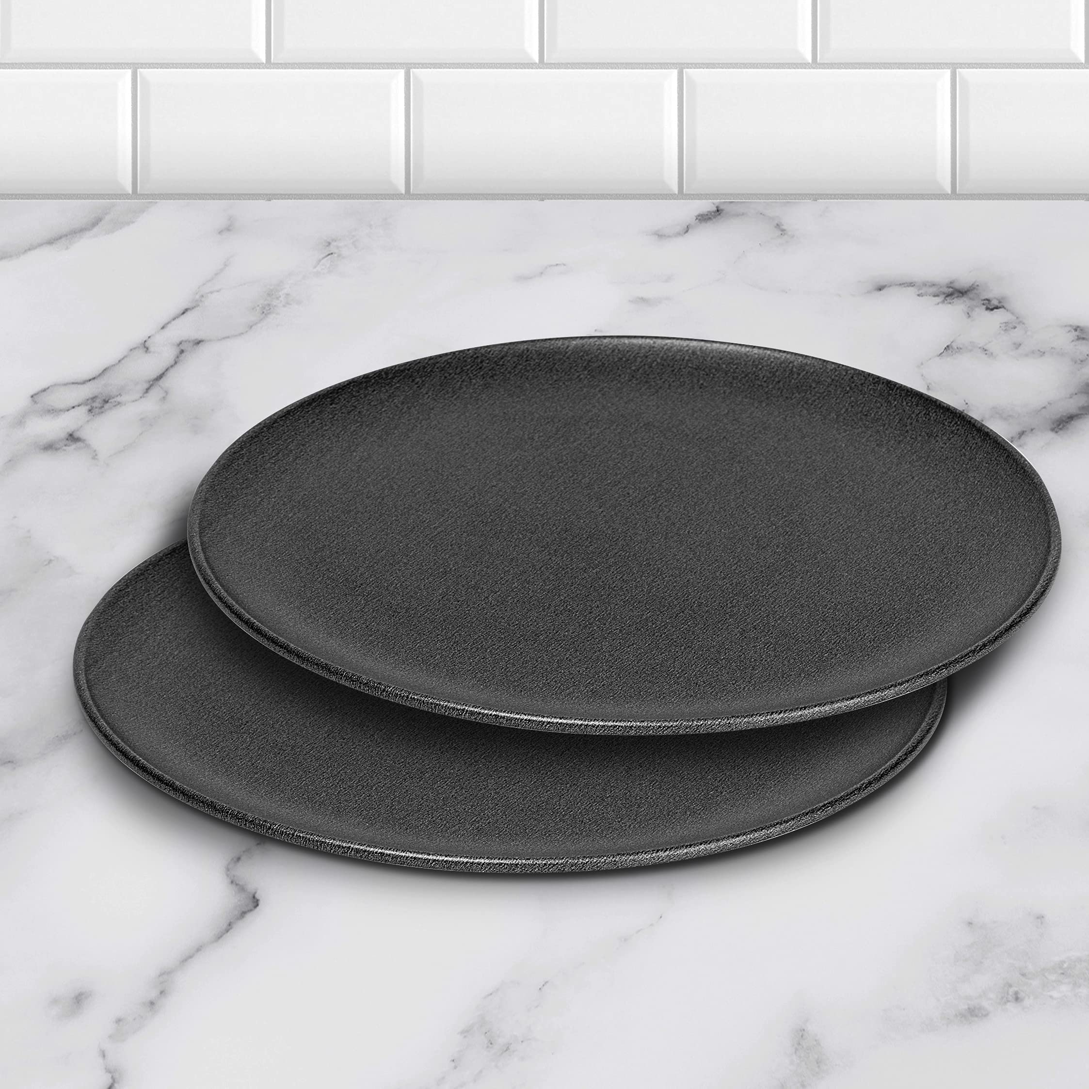 G&S Metal Products Companu Probake Set Of Two Nonstick 12-Inch Pizza Pans, Dark Gray, Pb245-Az