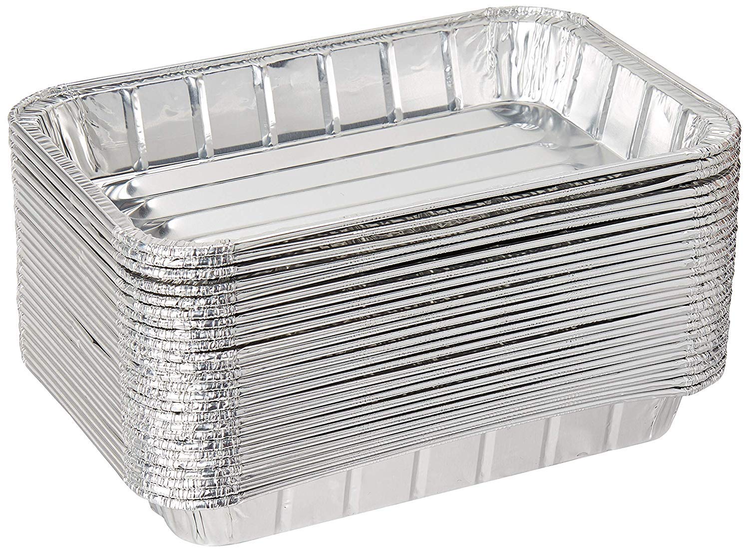 Pack of 20 Disposable Aluminum Foil Toaster Oven Pans-Mini Broiler Pans | BPA Free | Perfect for Small Cakes or Personal Quiche 