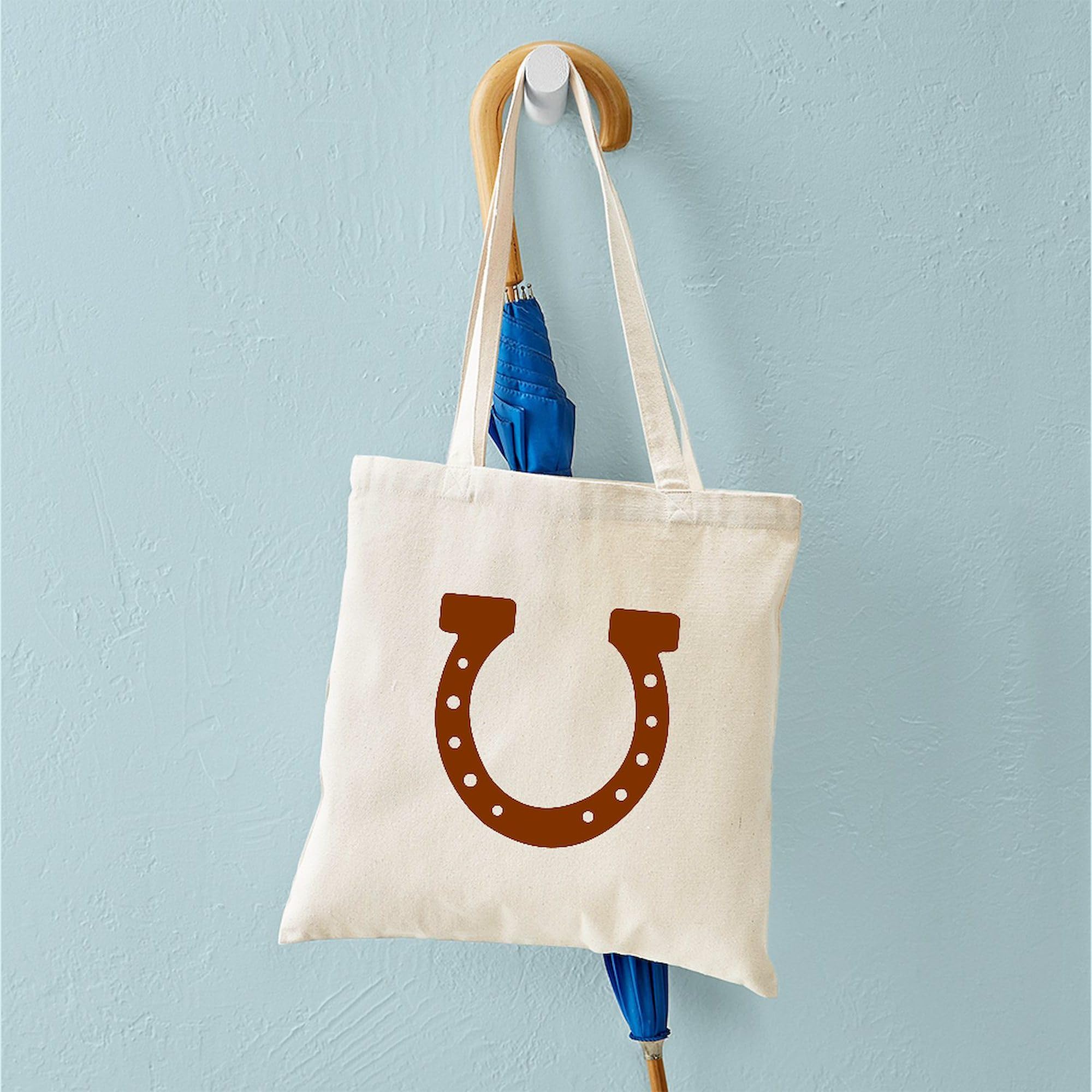 Cafepress Horseshoe Tote Bag Natural Canvas Tote Bag, Reusable Shopping Bag