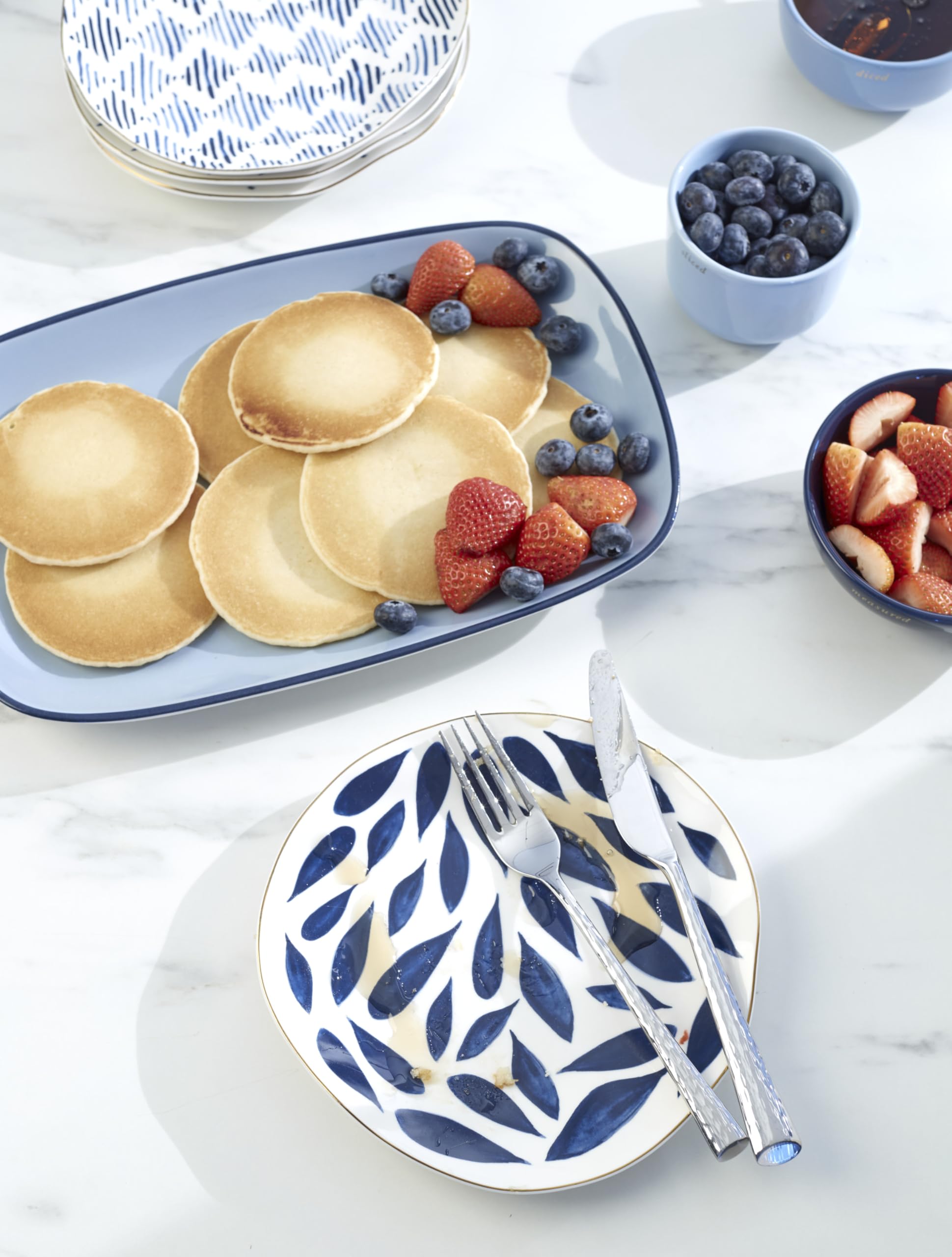 Lenox Blue Bay 4-Piece Dessert Plate Set, 4.05 Lb