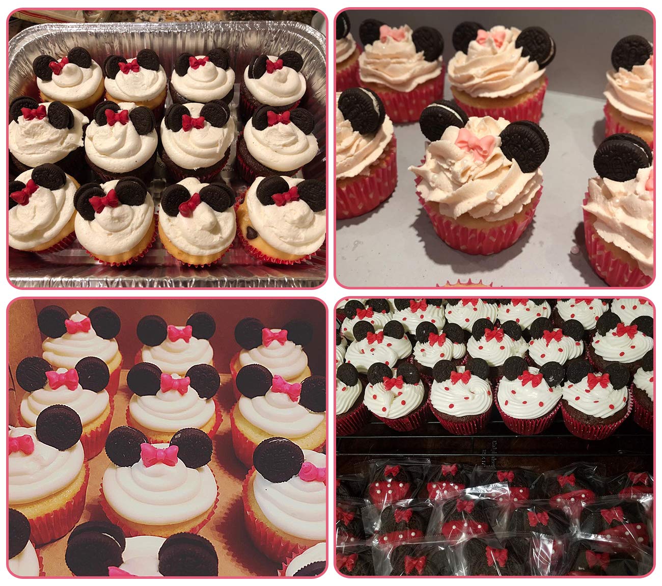 Yunko W0770 8 Mini Bows Silicone Fondant Molds Sugar Candy Cake Pop Bow Craft Molds Diy Cake Decorating