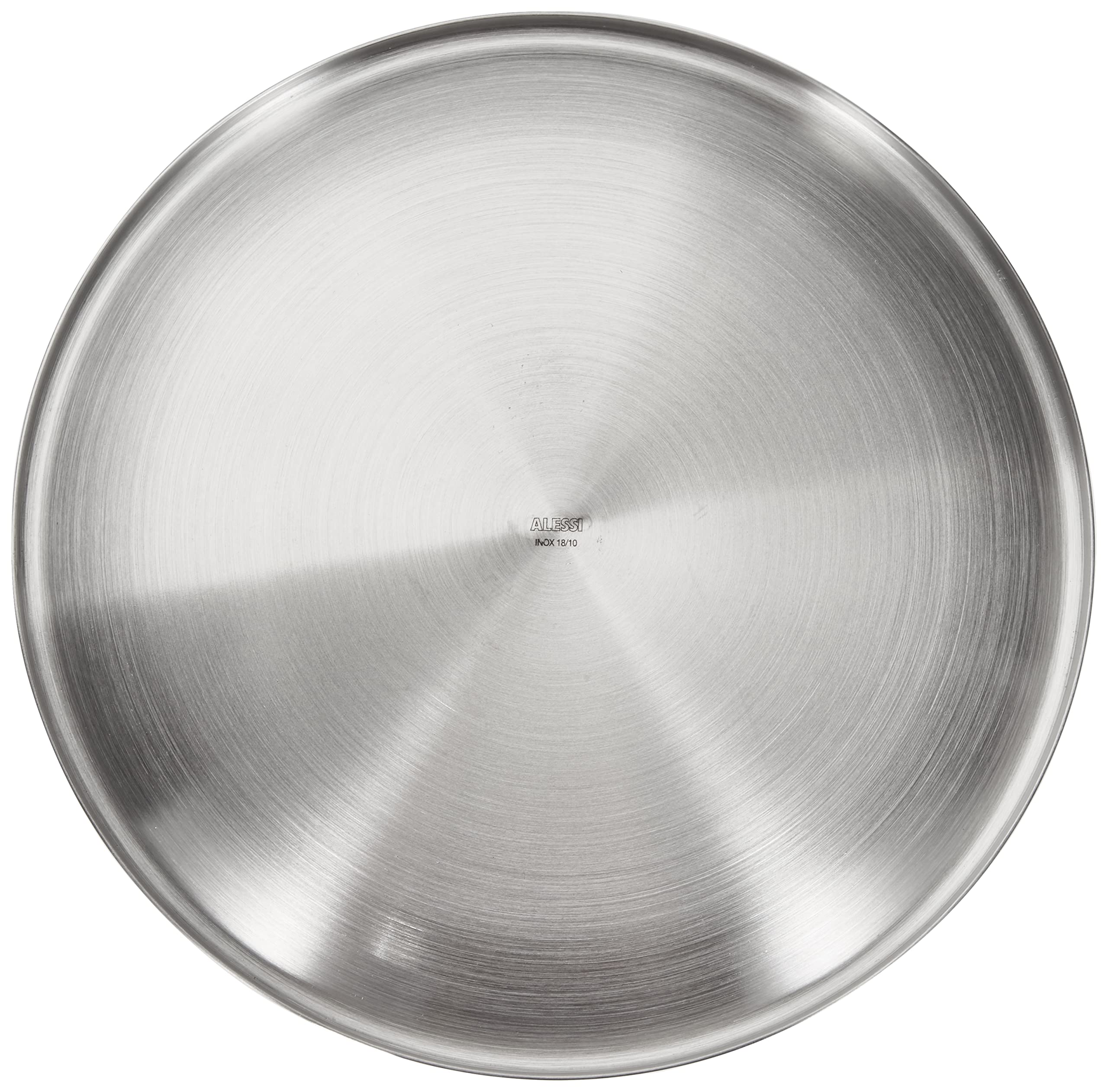 Alessi Edo Lid With Knob,  20, Steel,Brown
