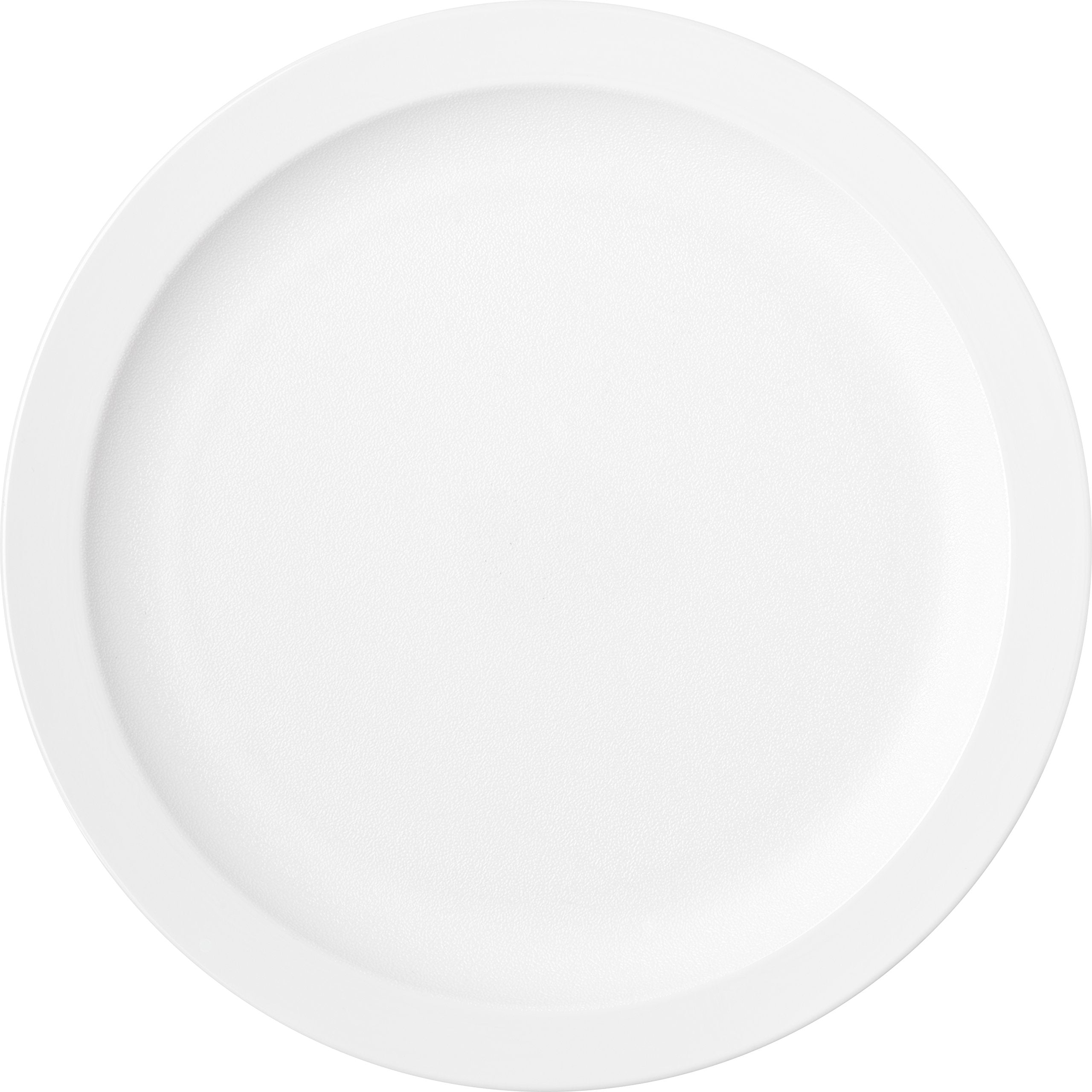Carlisle Foodservice Products Reusable Plastic Plate Dining Plate With Narrow Rim For Home And Restaurant, Melamine, 9 Inches, W