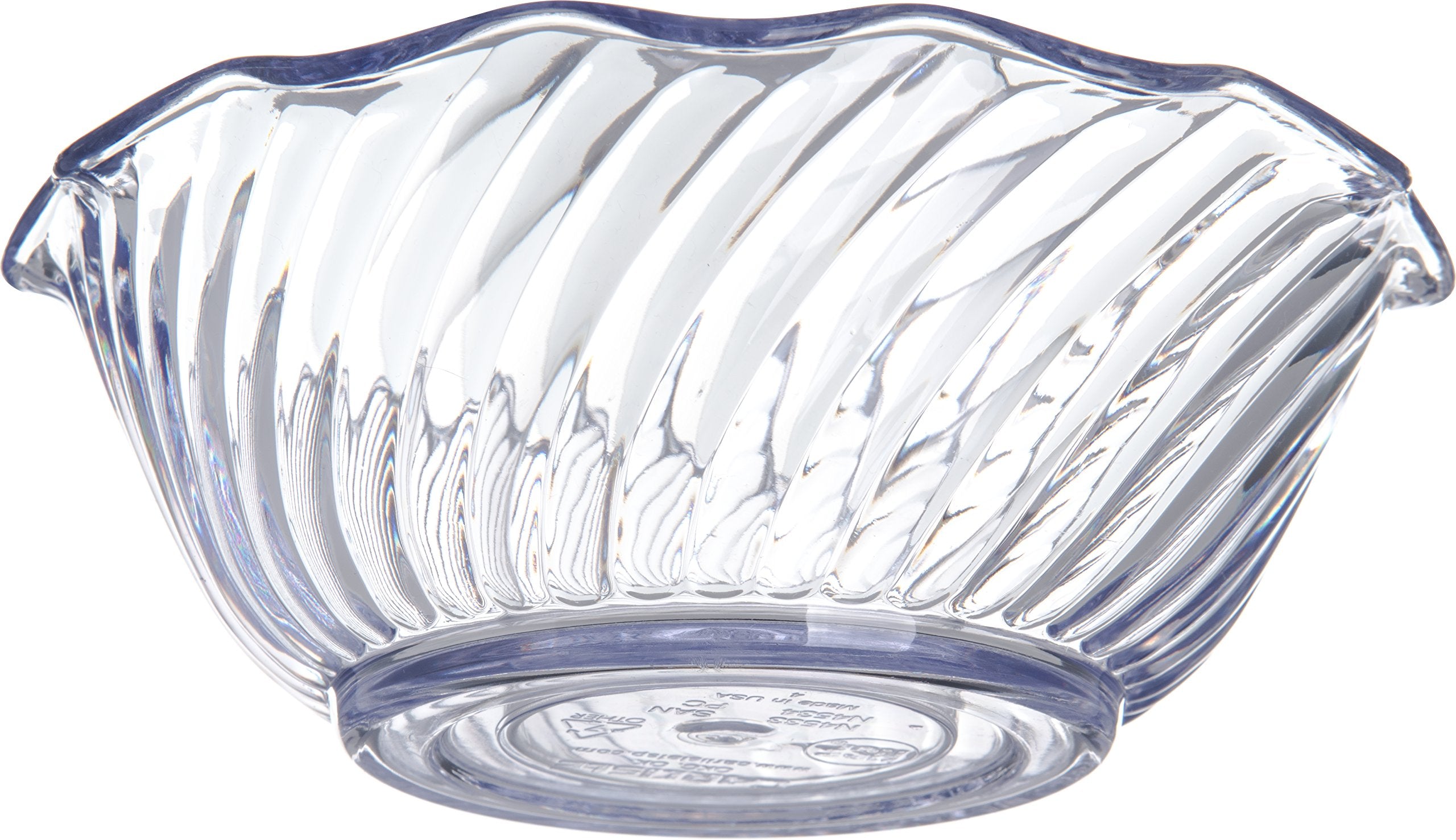 Carlisle Foodservice Products 453307 Plastic Dessert Bowls, 13 Oz, Clear (Pack Of 24)