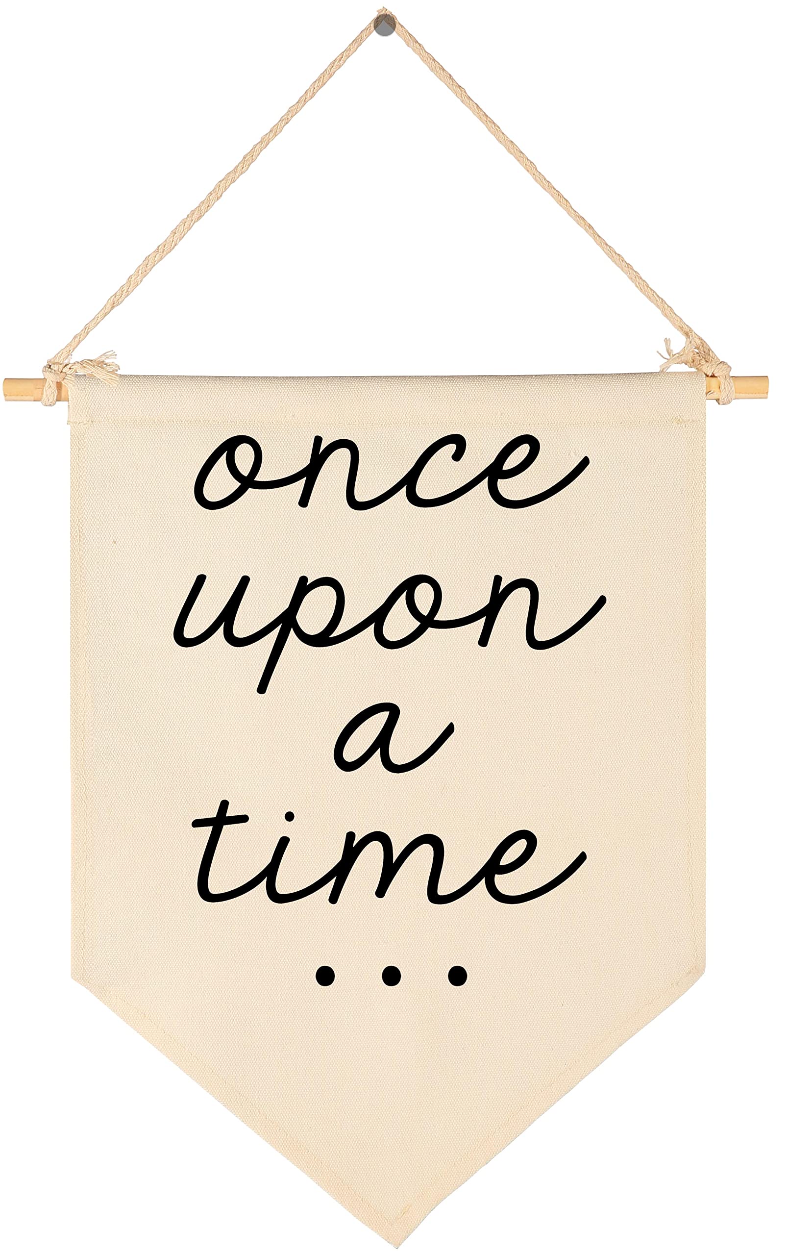 Once Upon A Time-Decor Gift For Nursery Bedroom Playroom Front Door Bookshel Bookcase Reading Corner-Birthday Christmas Gift-Can