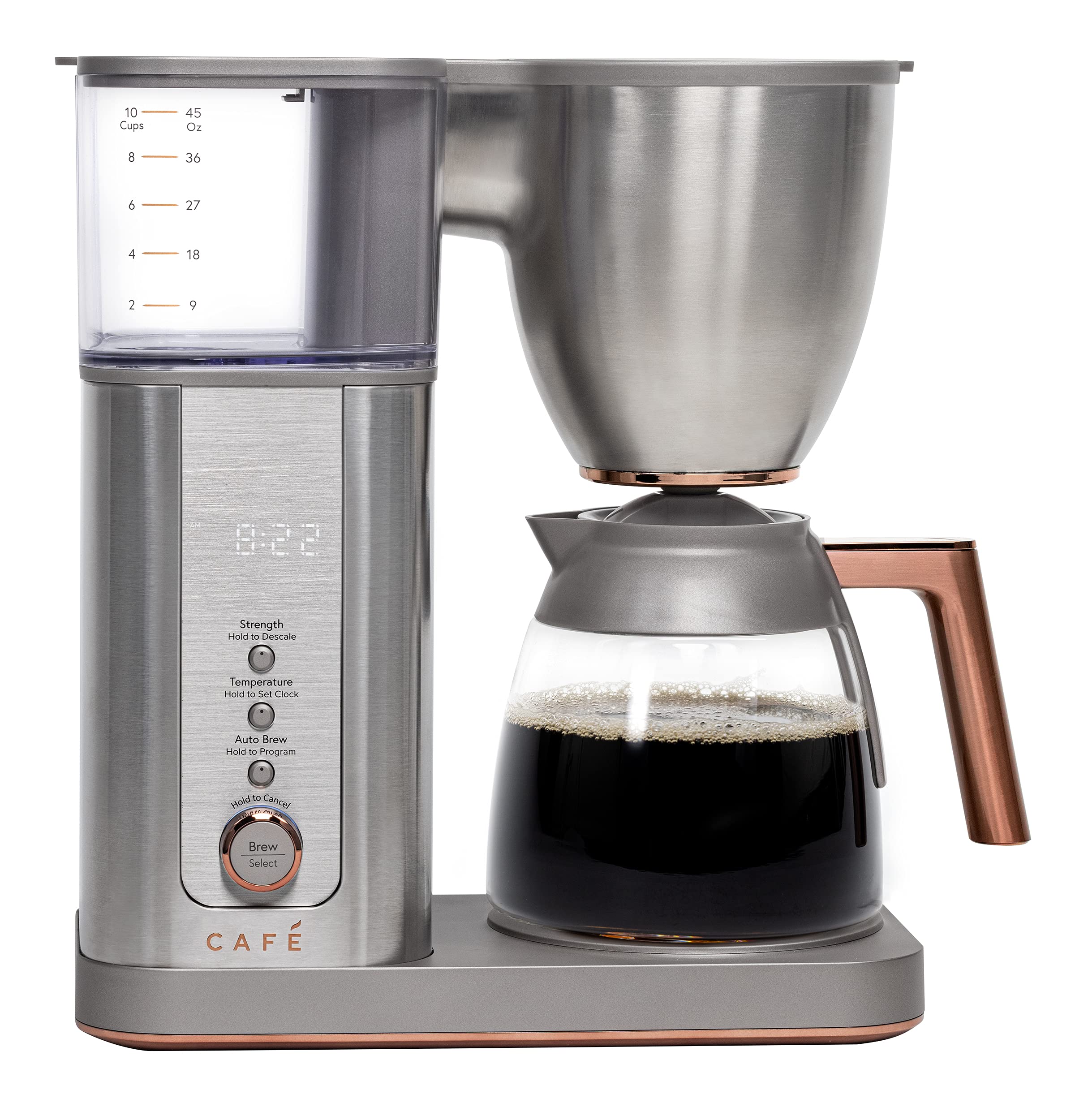 Caf   Specialty Drip Coffee Maker | 10-Cup Glass Carafe | Wifi Enabled Voice-To-Brew Technology | Smart Home Kitchen Essentials