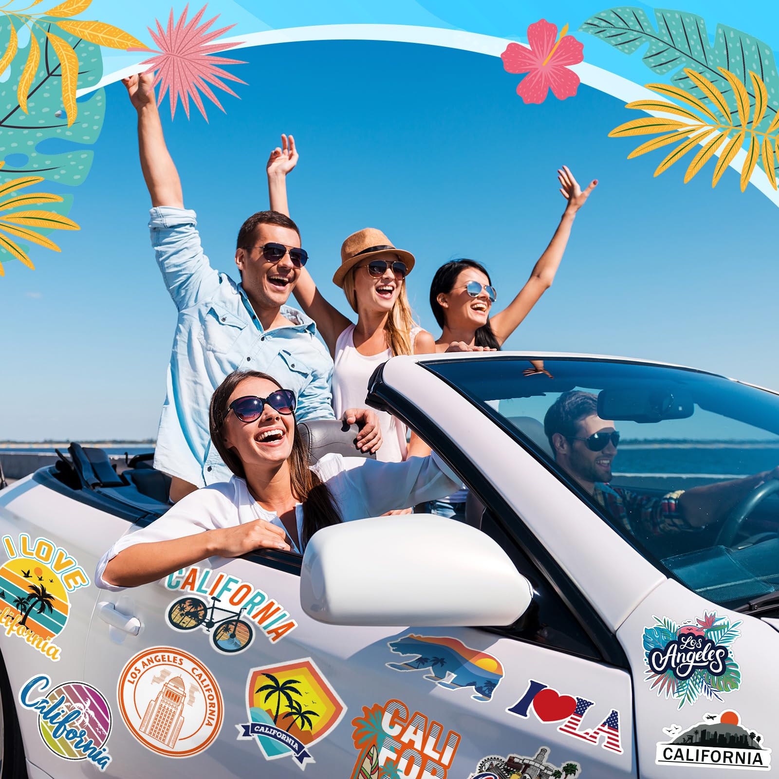 Fabbay 25 Pcs Los Angeles Fridge Magnet Magnetic Refrigerator Stickers Los Angeles California Souvenirs Gifts Refrigerator Magne