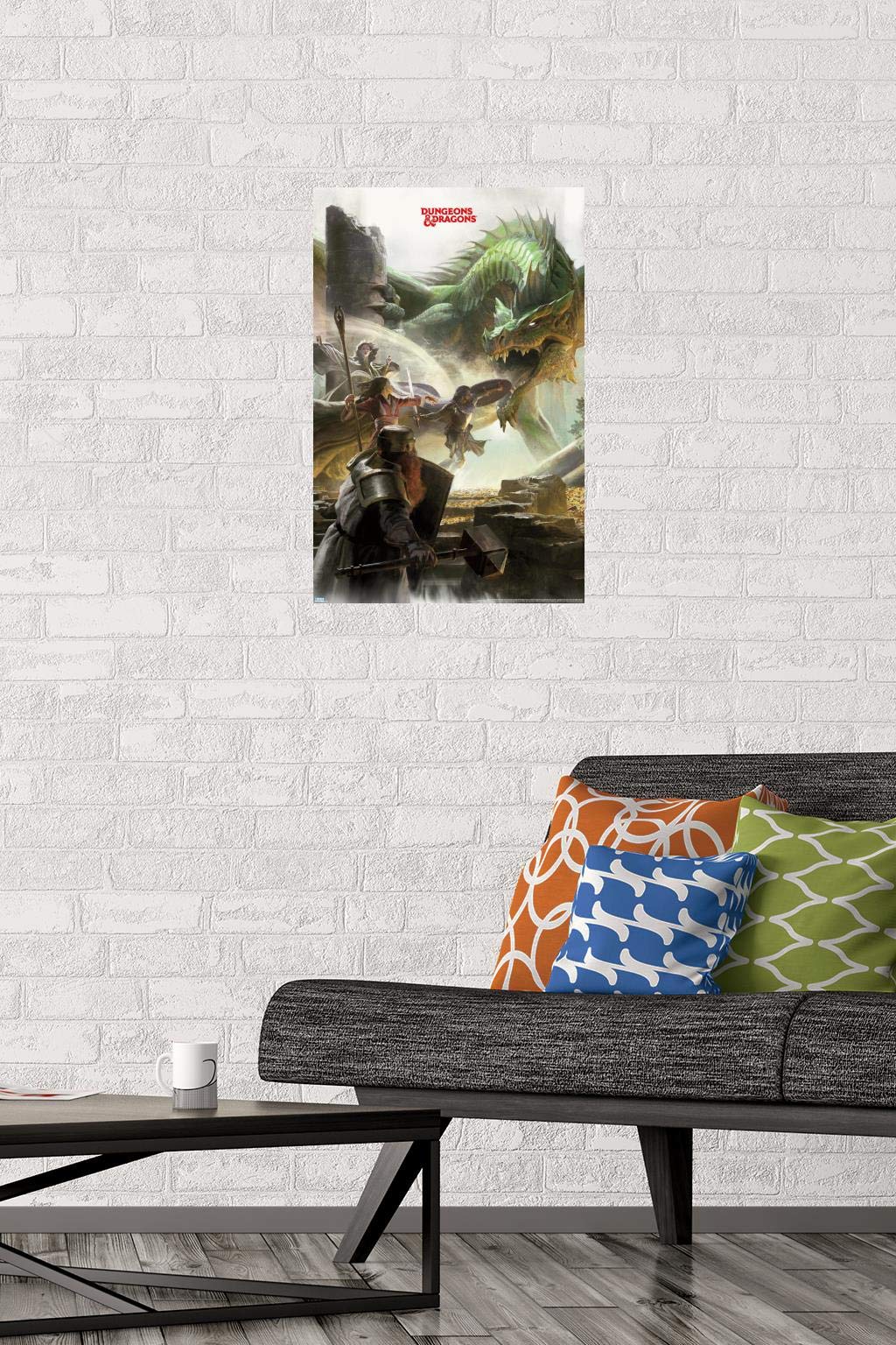 Trends International Dungeons And Dragons - Adventure Wall Poster, 14.725'' X 22.375'', Premium Unframed Version