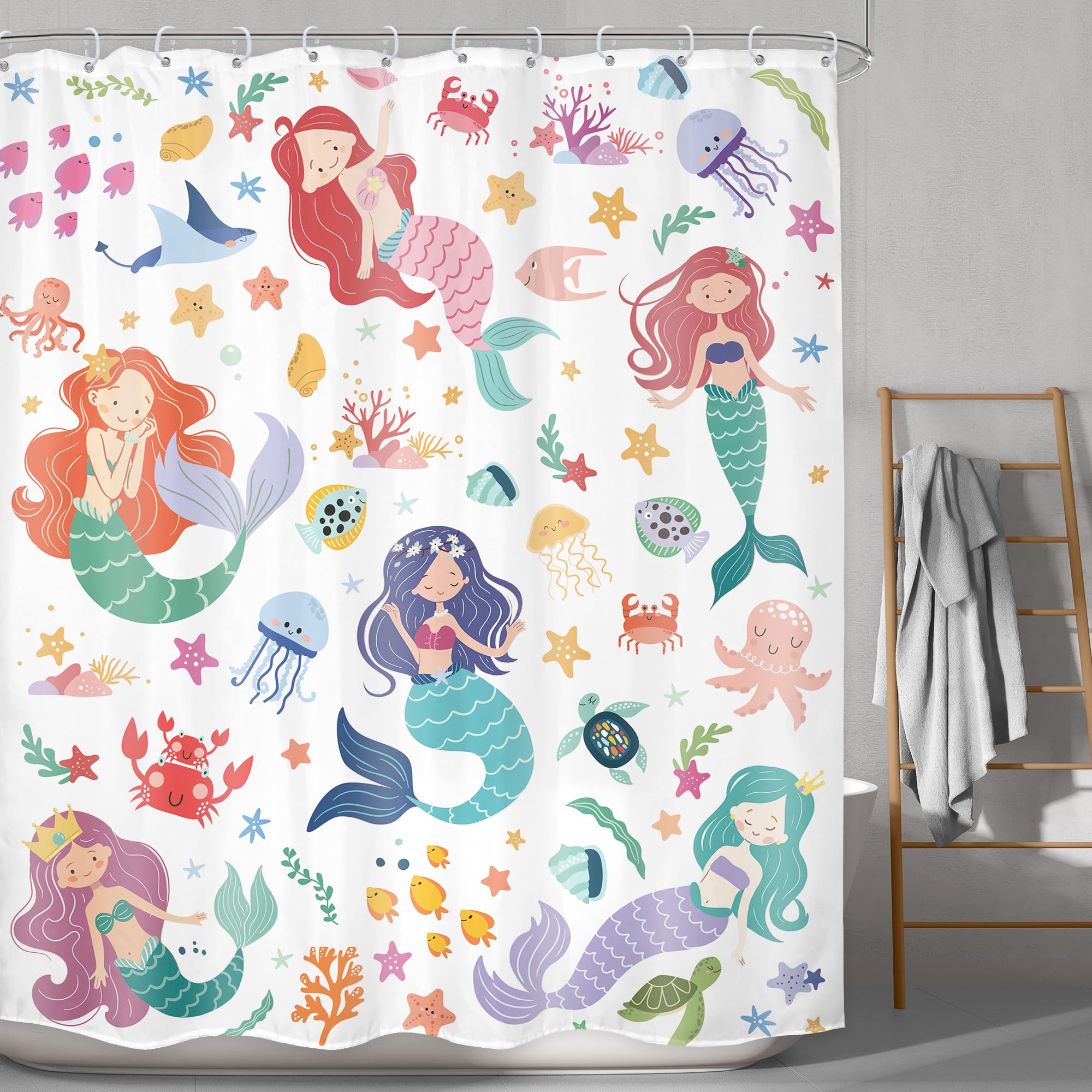 Lghtyro Funny Frog Shower Curtain Bathroom Set 60Wx71H Inches Retro Asian Style Traditional Japanese Art Cute Animal Disco Pink 