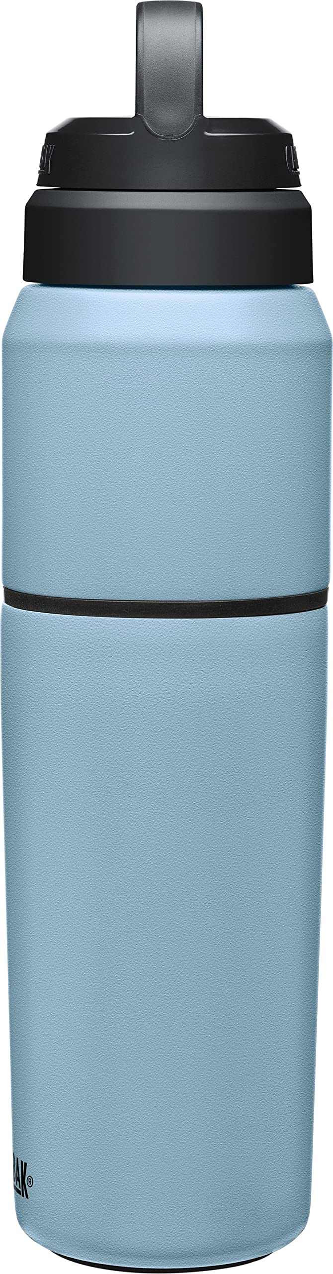 Camelbak Products MultiBev Water Bottle & Travel Cup - Vacuum Insulated Stainless Steel - Dusk Blue - 22oz bottle & 16oz cup