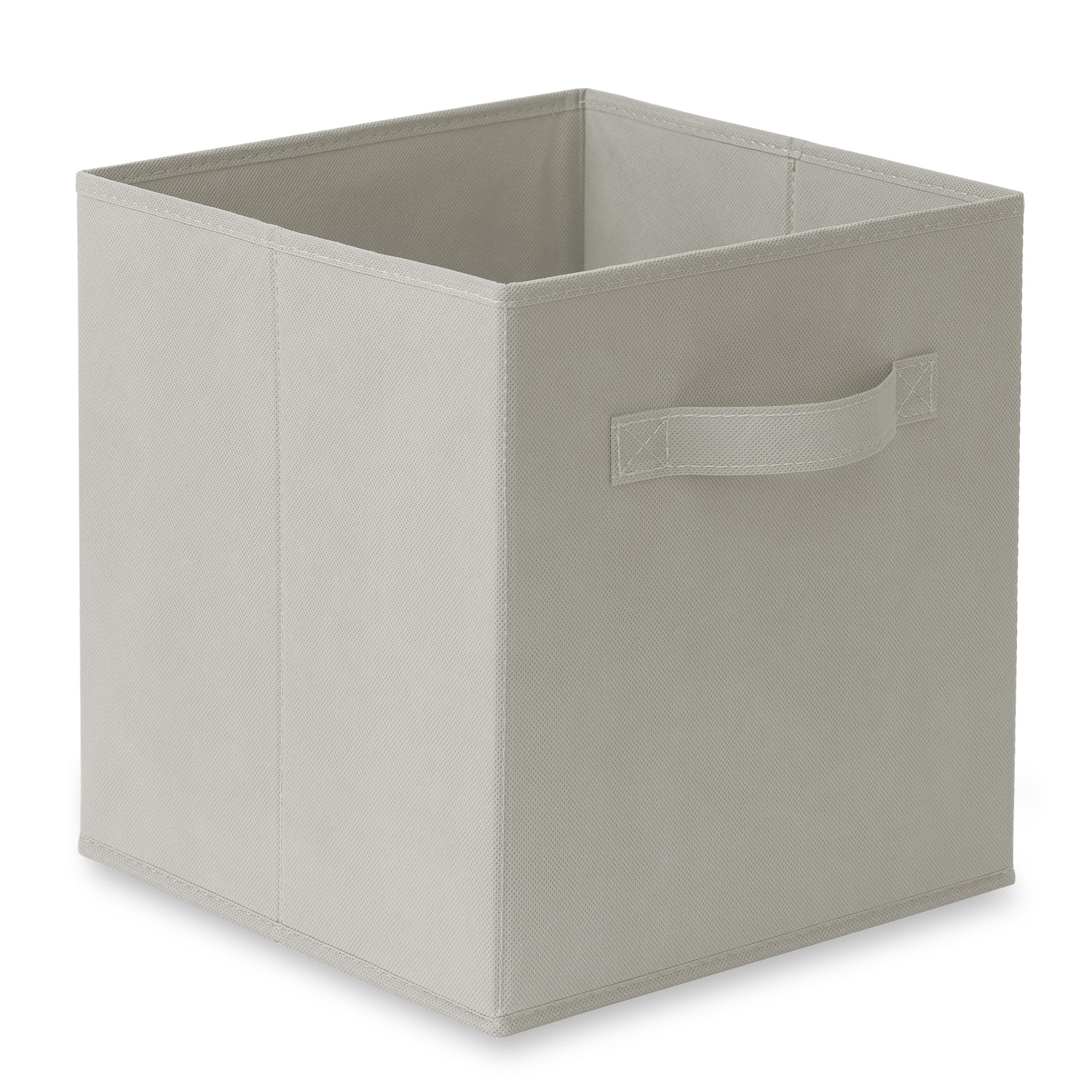 Casafield Set of 6 Collapsible Fabric Cube Storage Bins  Light Gray - 11'' Foldable Cloth Baskets for Shelves  Cubby Organizers & More