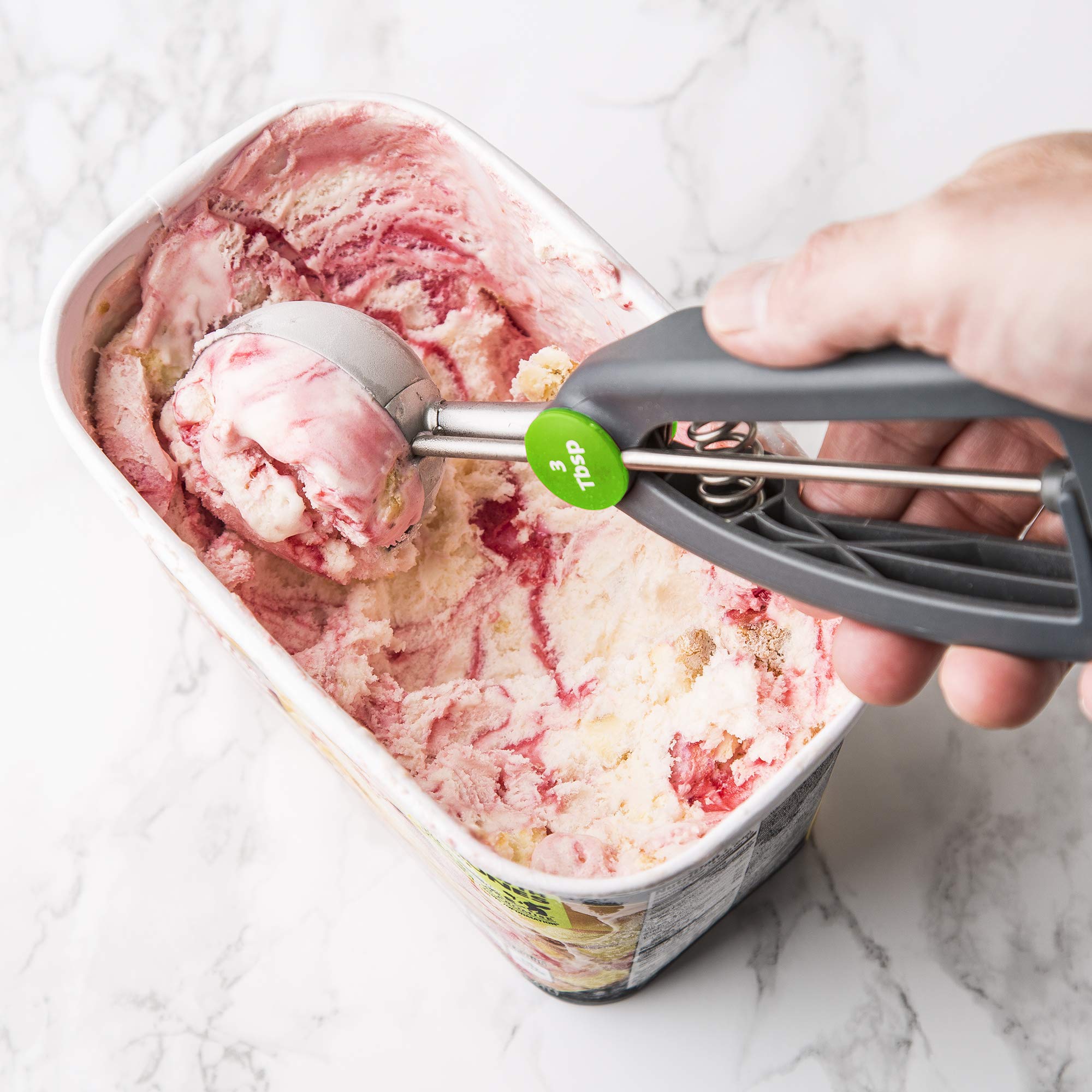 Prep Solutions By Progressive Quick Release Cookie Scoop - 3 Tbsp.,Gray