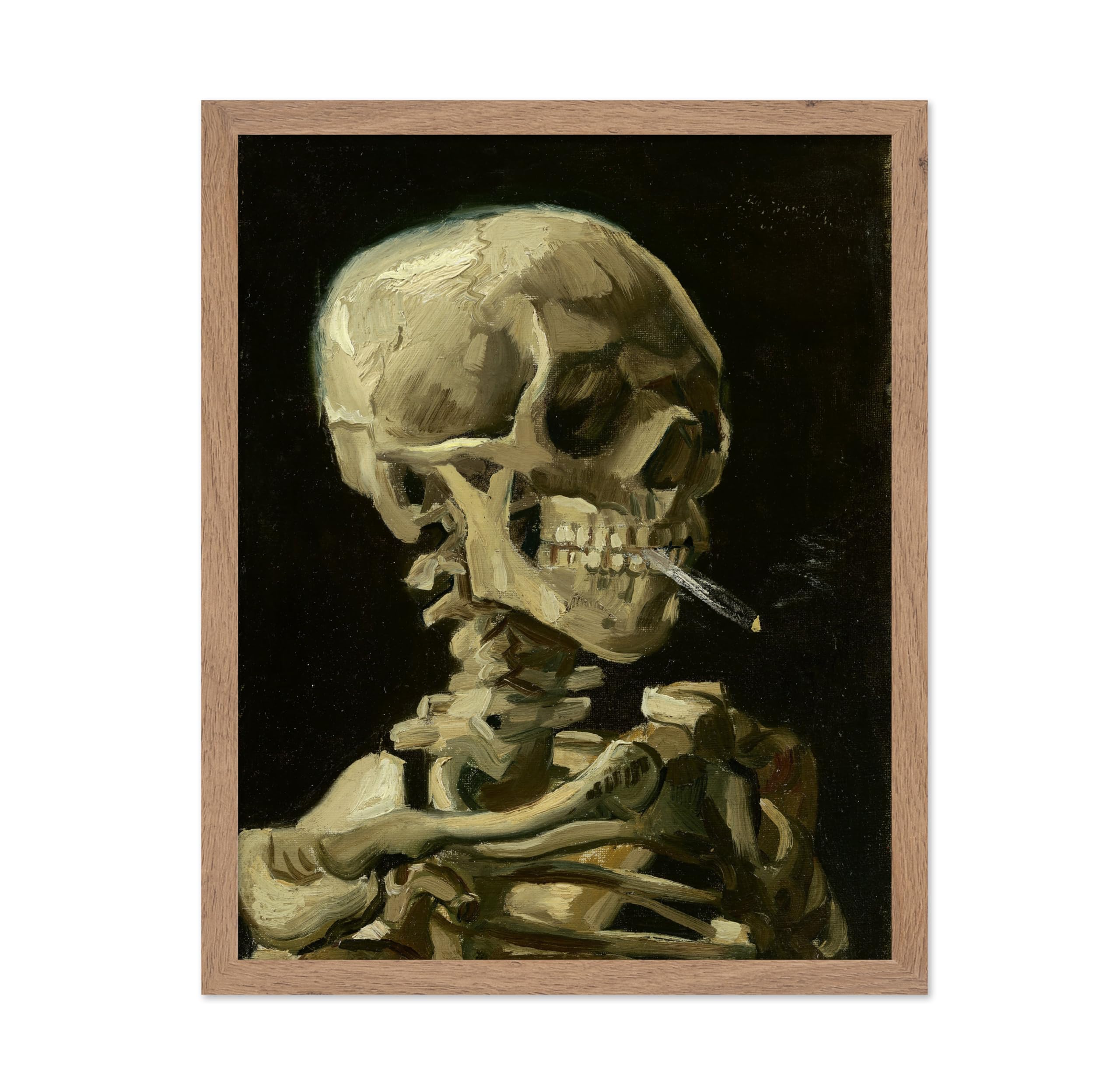 Poster Master Vincent Van Gogh Poster - Skull of a Skeleton - Unique Wall Decor Gift for Home, Living Room, Kitchen, Bedroom, Ba