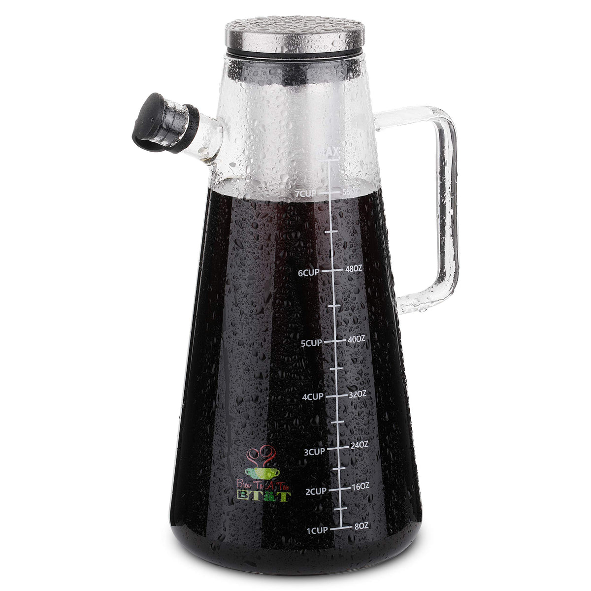 Btat- Cold Brew Coffee Maker, Iced Coffee Maker, 2 Liter, 2 Quart, 64 Oz, Iced Tea Maker, Cold Brew Maker, Tea Pitcher, Coffee A