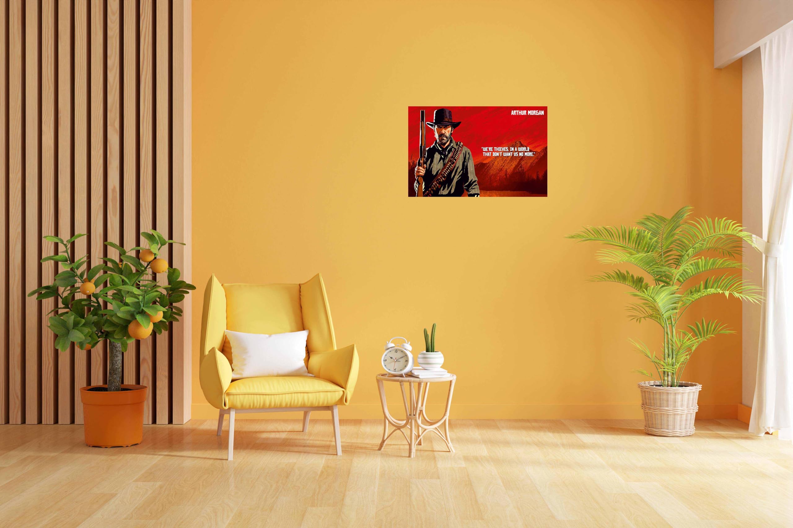 Baldau Prints Red Dead Redemption Rdr Game Wall Poster For Room (Gloss Laminated, 12X18 Inch, 300 Gsm) F-241