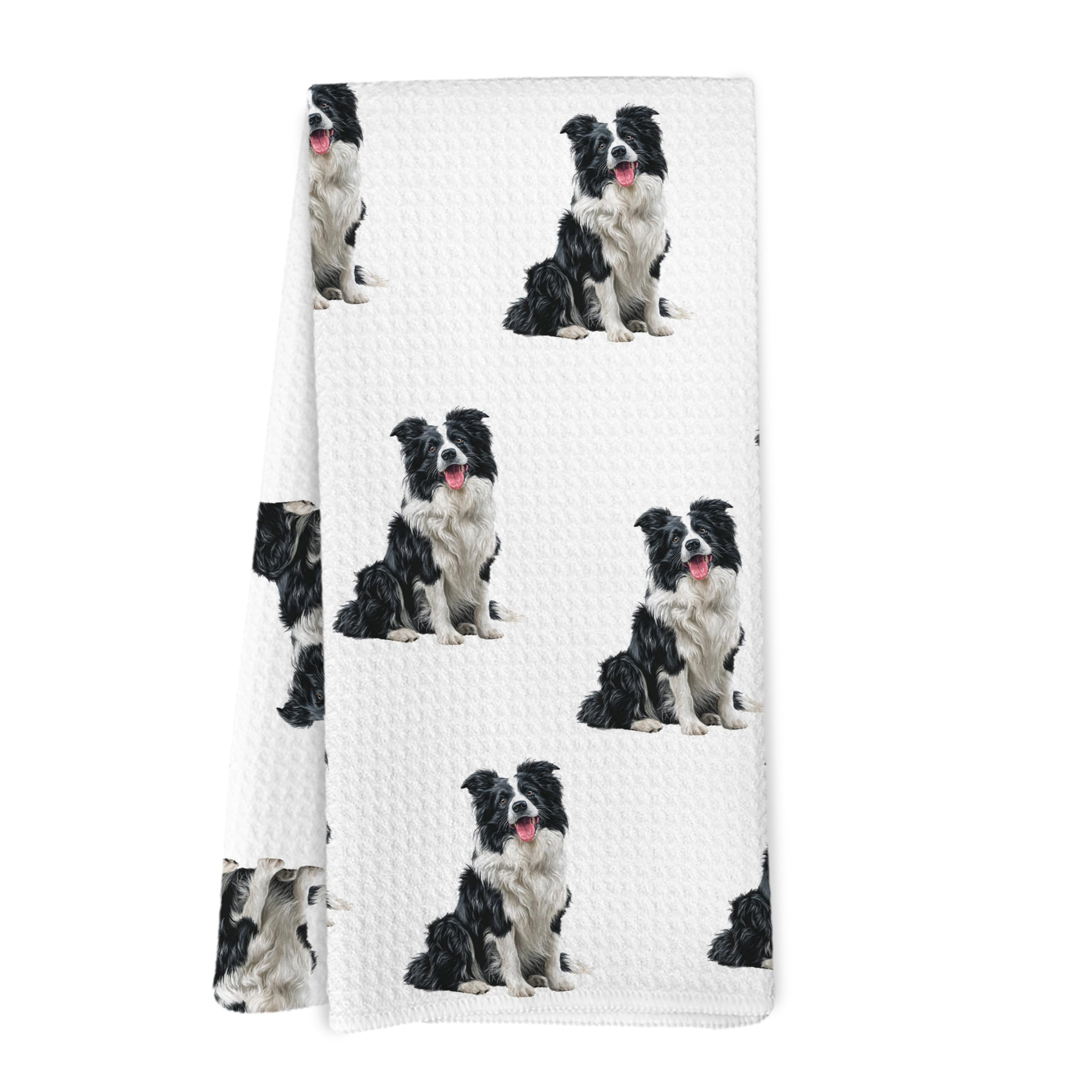 Yorhifa Border Collie Gifts Kitchen Towels, Border Collie Dog Gifts for Women Men Dish Tea Towels for Kitchen Bathroom Decor, Do