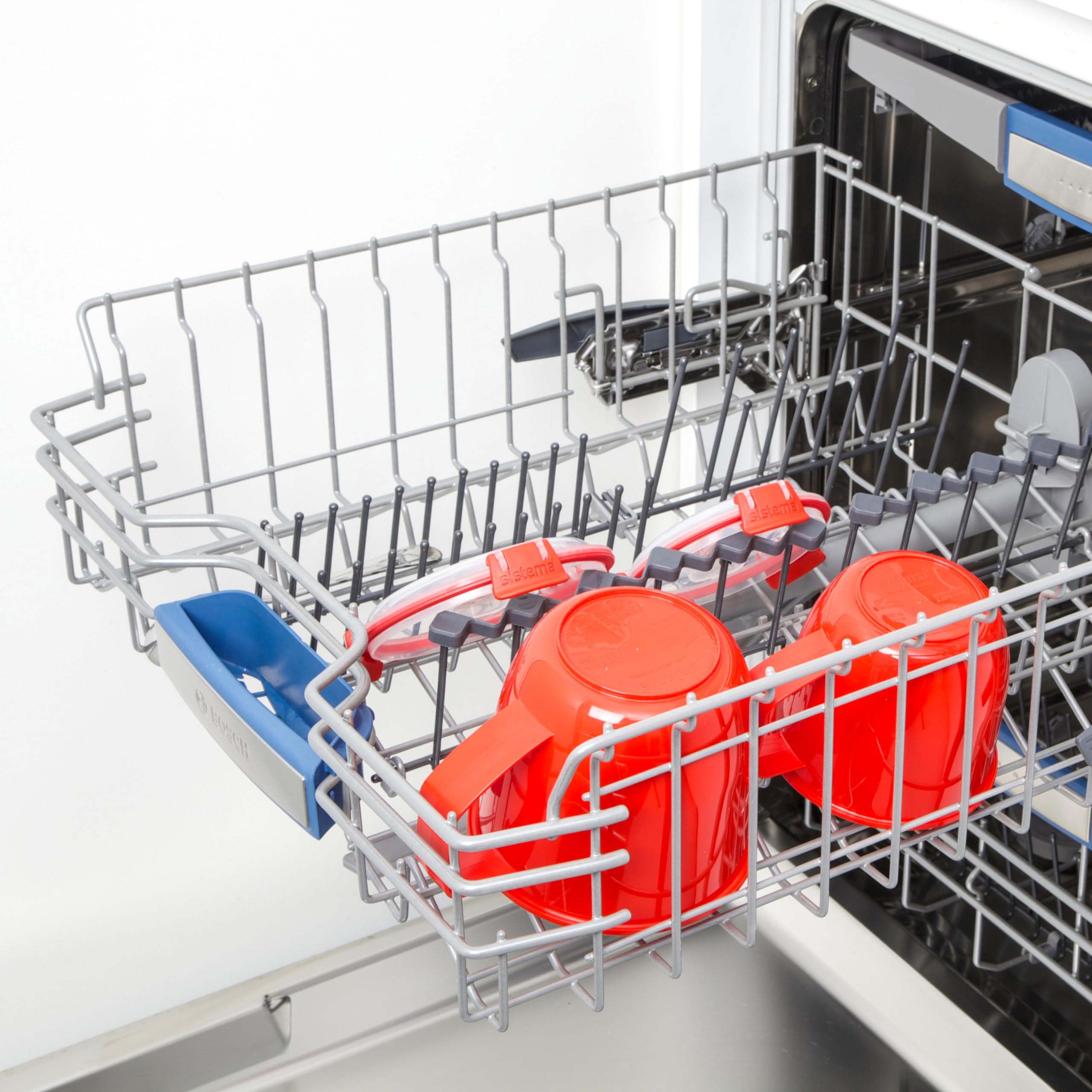 Sistema Small Microwave Cookware Soup Mug, 19.1 Oz, Red