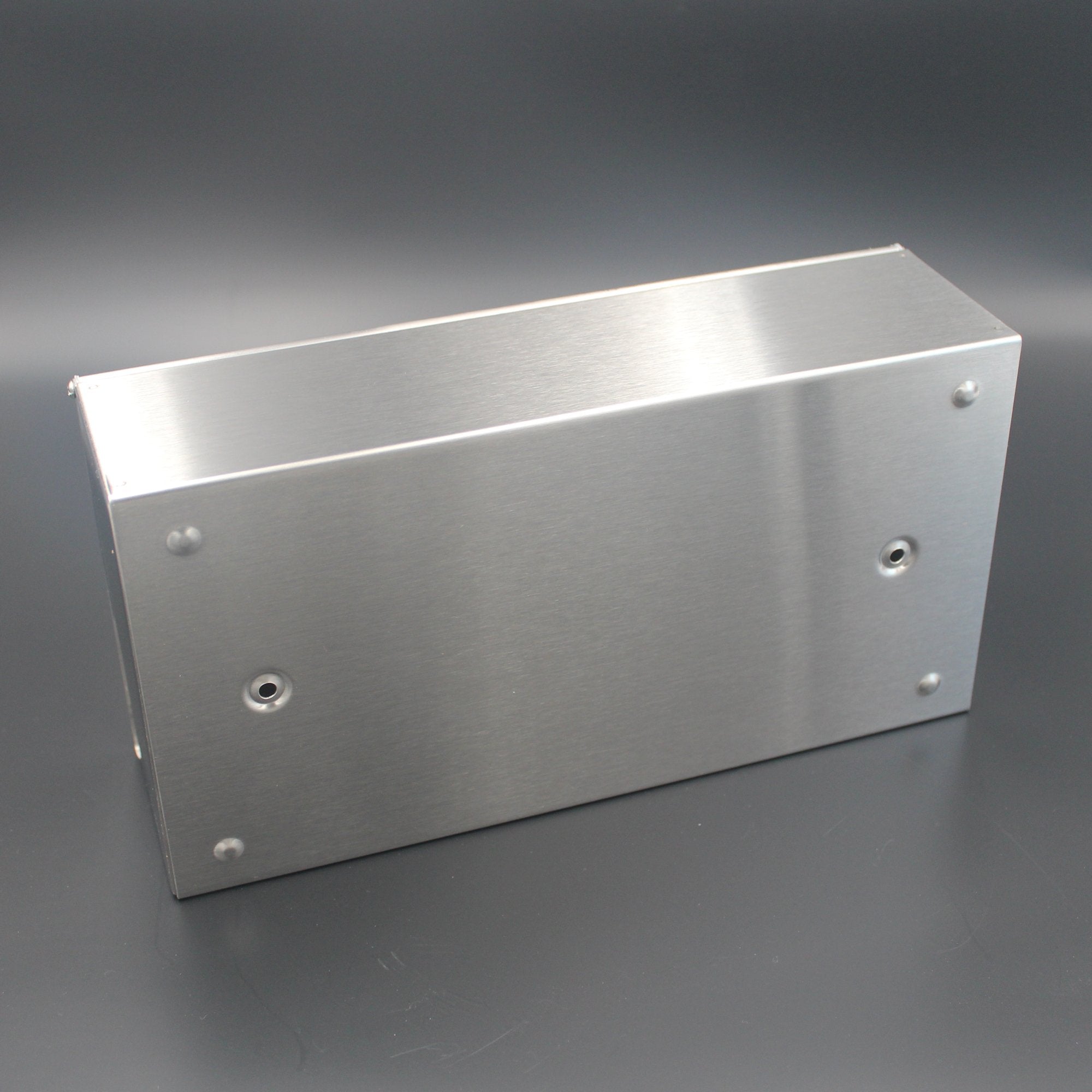 JunSun Rectangular Tissue Box Cover, Brushed Nickel Stainless Steel Napkin Holder, Model JS22231 for Bathroom, Bedroom, Office
