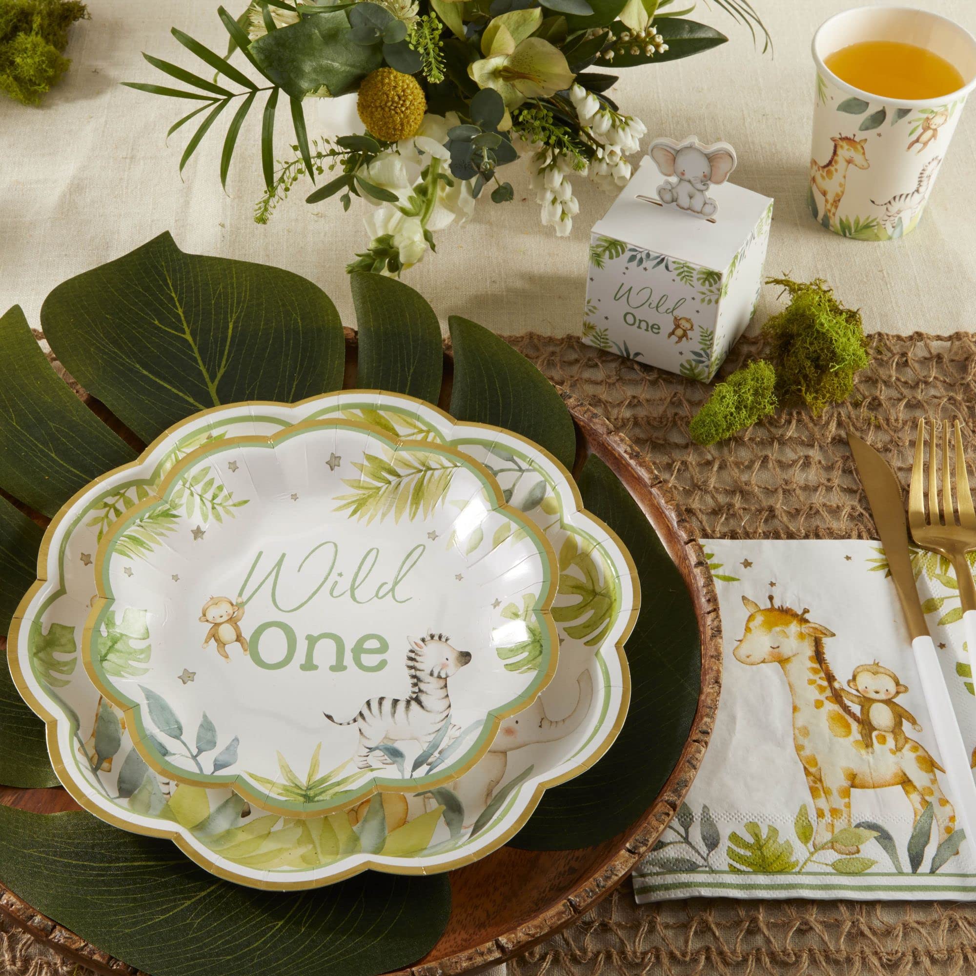 Kate Aspen Safari Decorations Baby Shower, 7 Inch