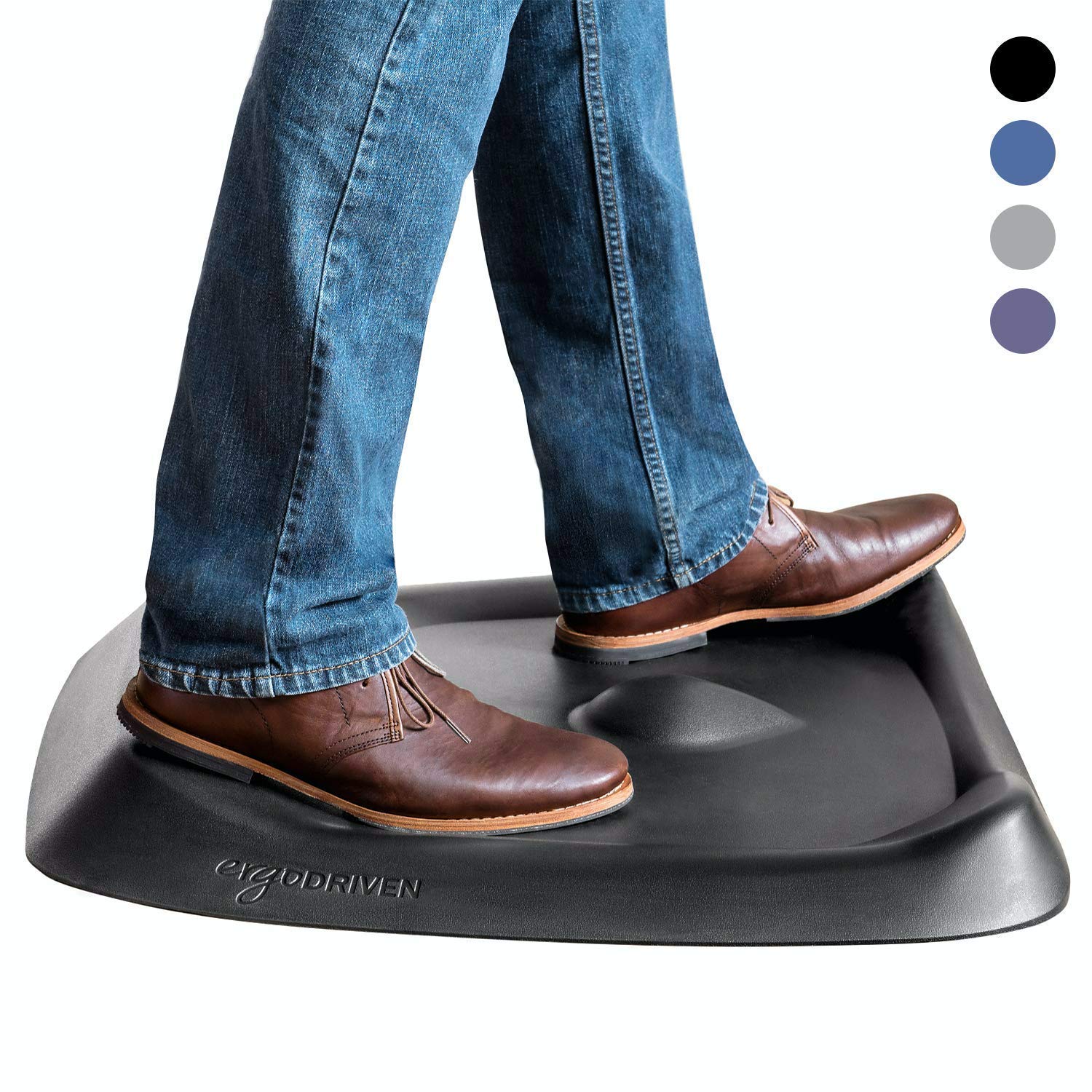 Topo Comfort Mat By Ergodriven | The Not-Flat Standing Desk Anti-Fatigue Mat With Calculated Terrain | Standing Desk Mat | Comfo