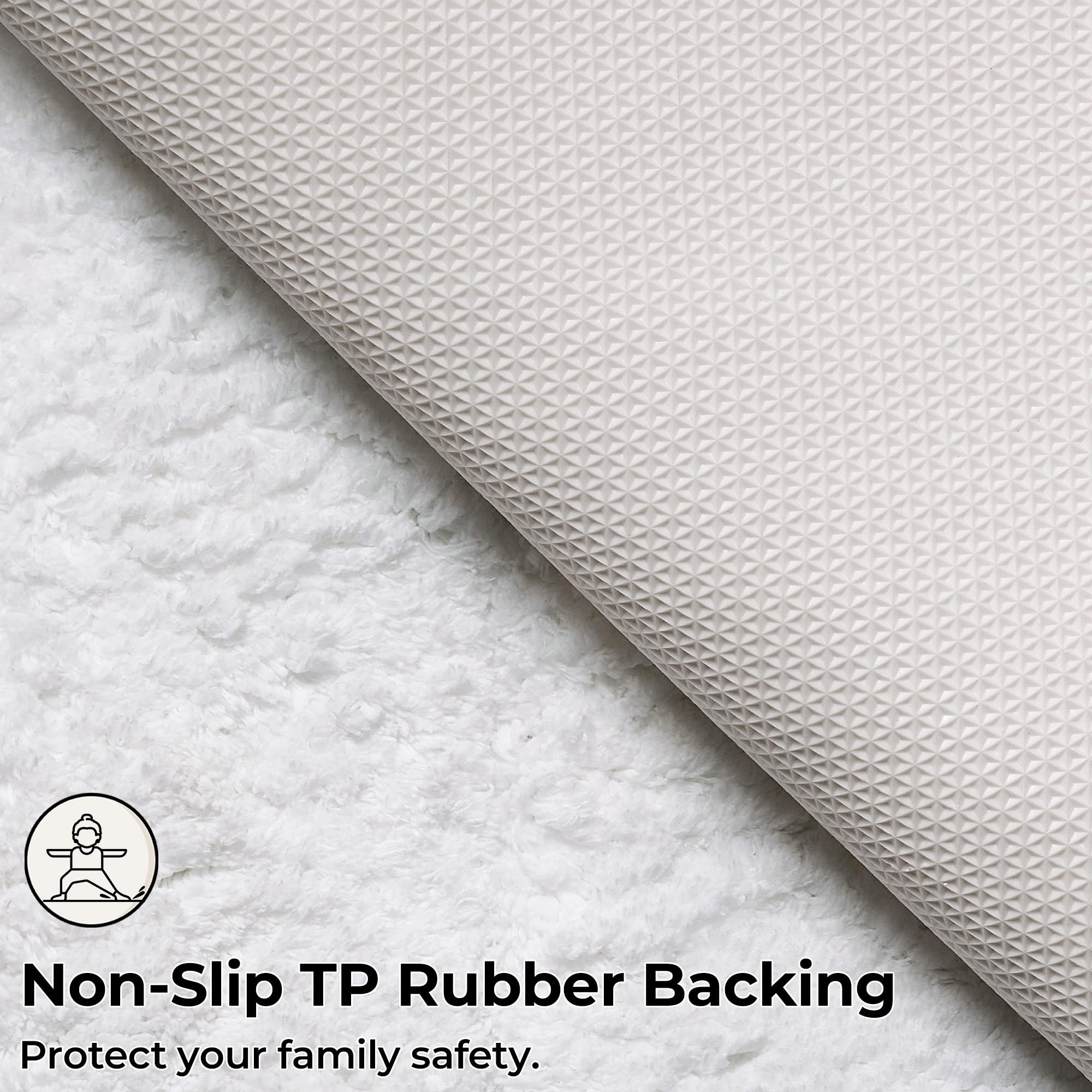 Granny Says Large Bathroom Rugs Non Slip Washable, 59'' X 24'', Water Absorbent Bath Mats For Bathroom, Thick Soft Shaggy Bath R