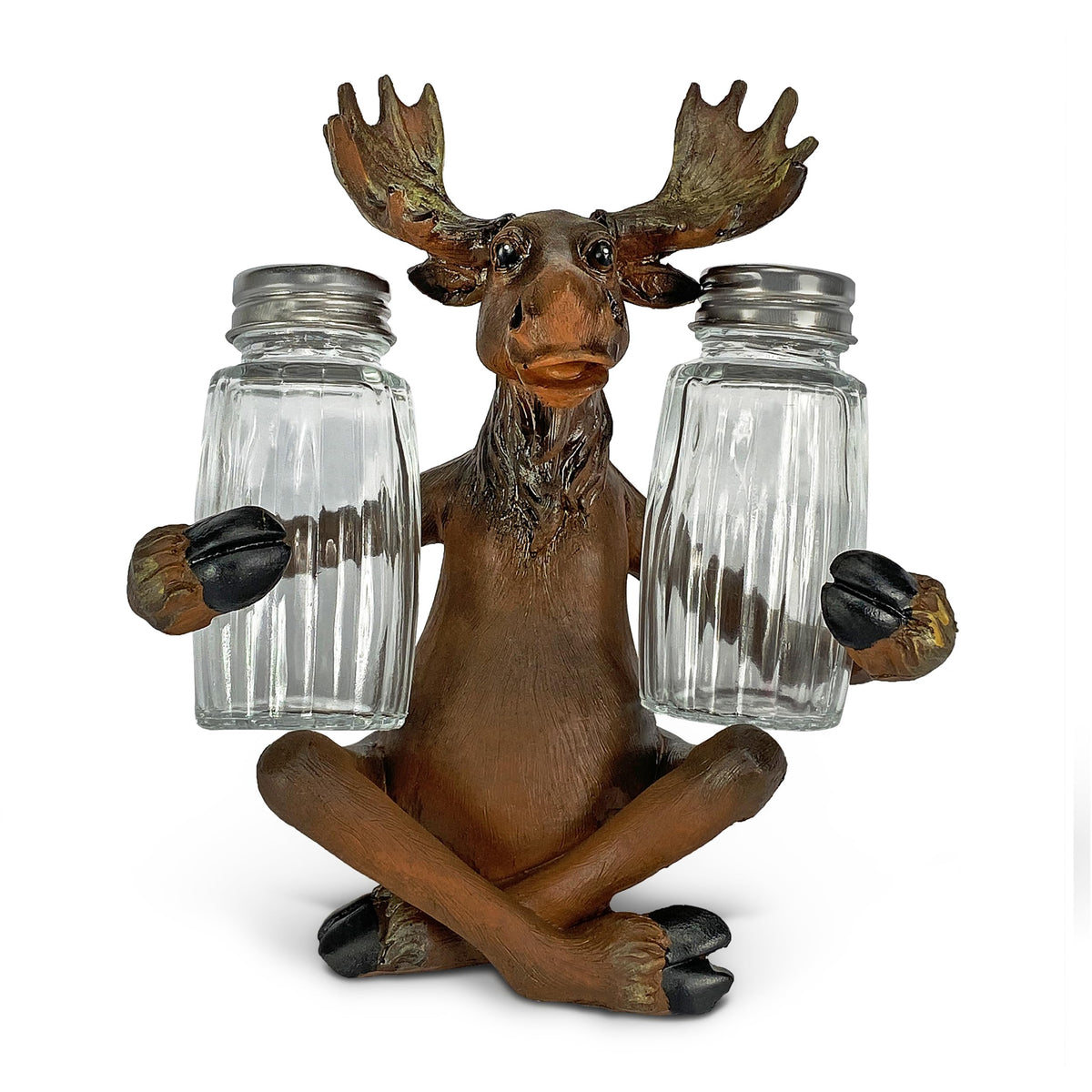 Rivers Edge Products Salt And Pepper Shakers Set, Unique Poly Resin An ...