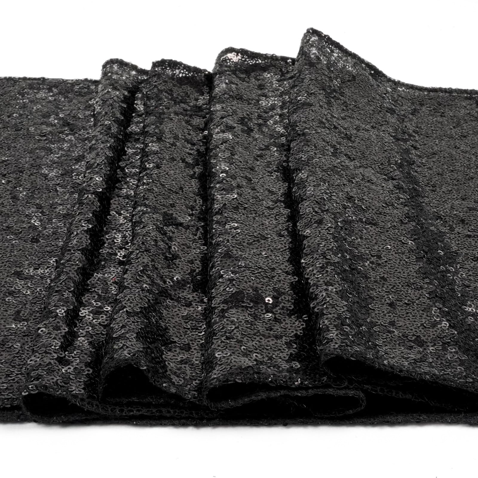 2 Pack Orange Table Runner,Sequin Table Runners 12X108 Inch Glitter Table Runner For Halloween Party Birthday Table Decorations