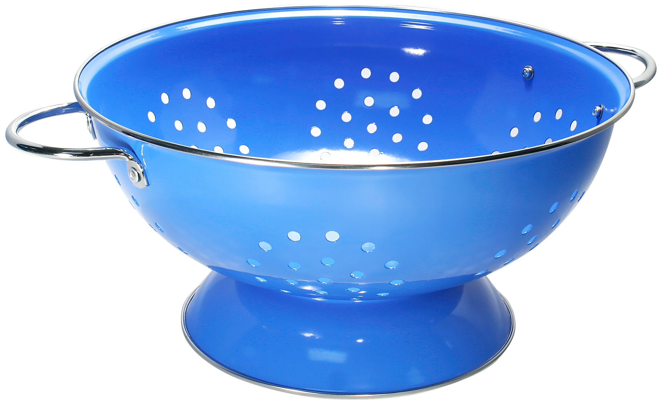Calypso Basics By Reston Lloyd Powder Coated Enameled Colander, 7 Quart, Azure
