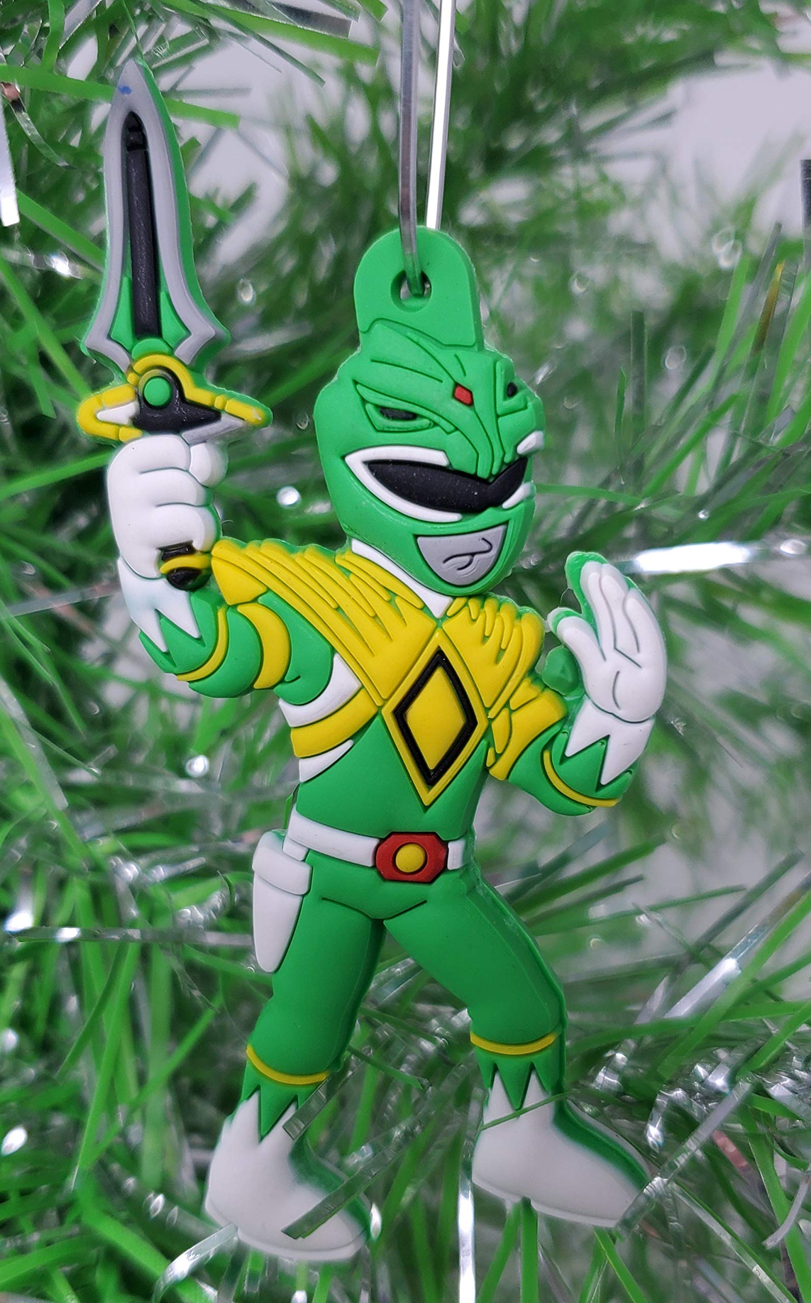 Power Rangers Christmas Tree Ornament Set - Unique Shatterproof Plastic Design